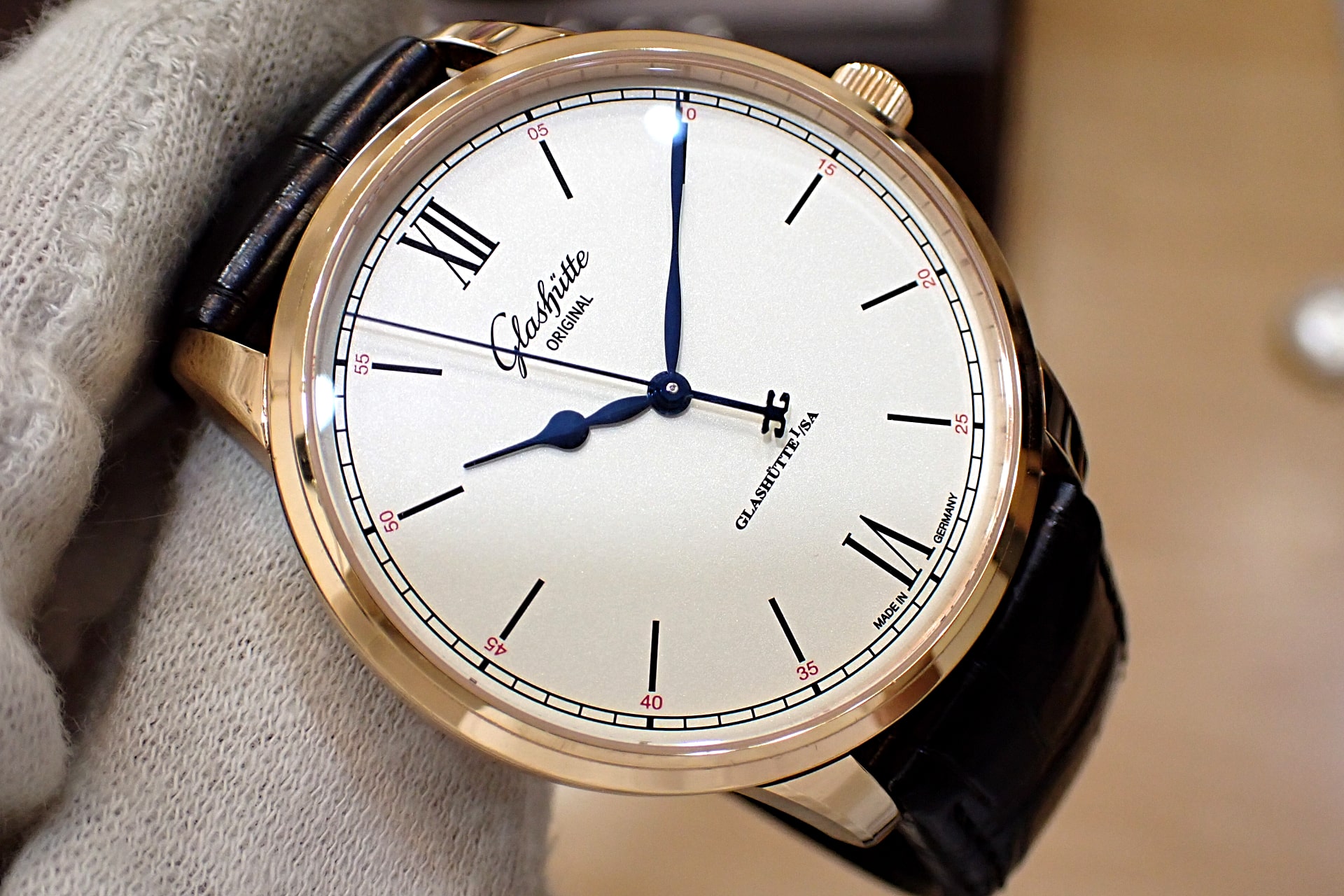 GLASHUTTE ORIGINAL/グラスヒュッテ オリジナル セネタ・エクセレンス 40mm Ref.1-36-01-02-05-61 18KRG