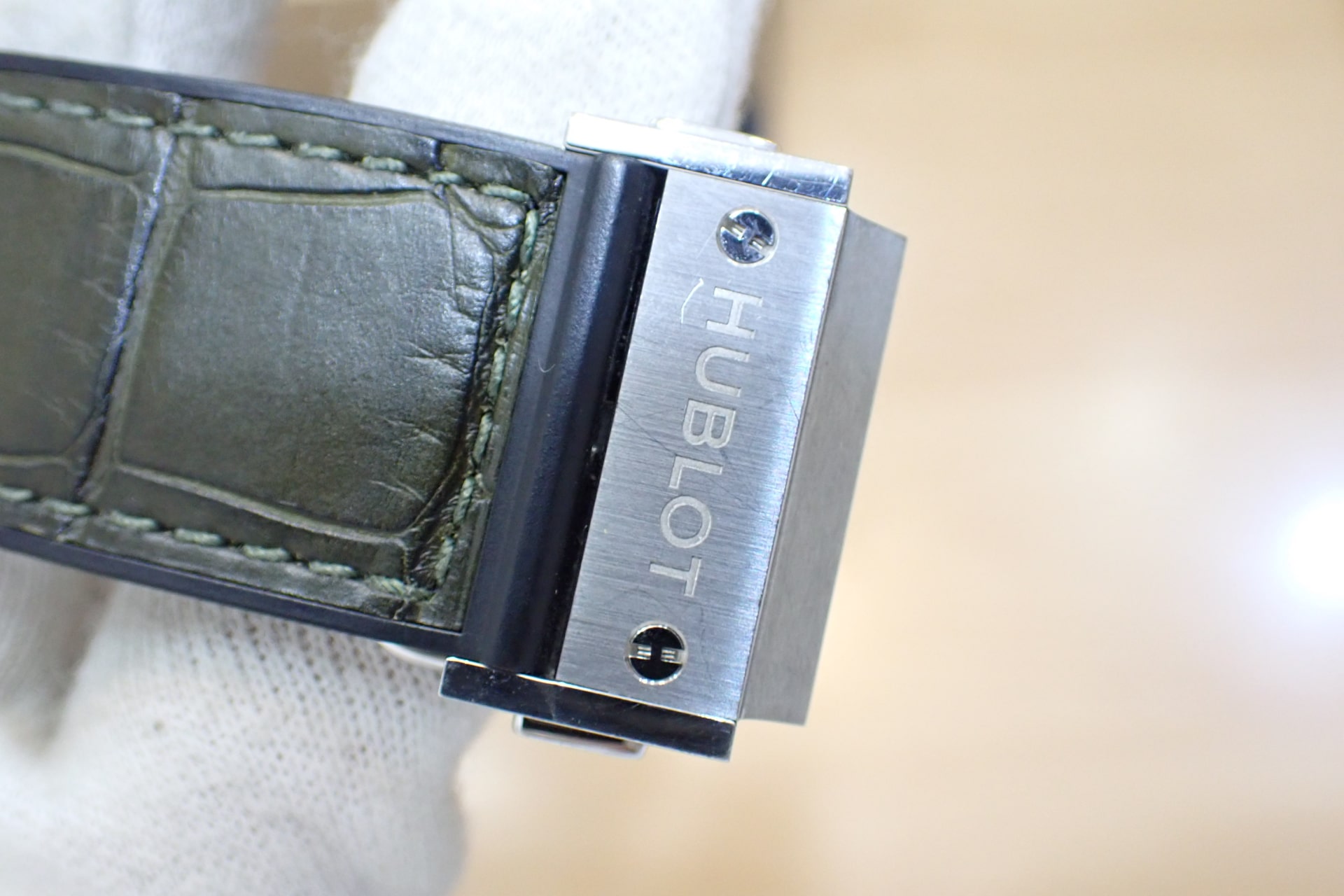 HUBLOT/ウブロ クラシックフュージョン クロノグラフ チタニウム Ref.521.NX.8970.LR グリーン文字盤