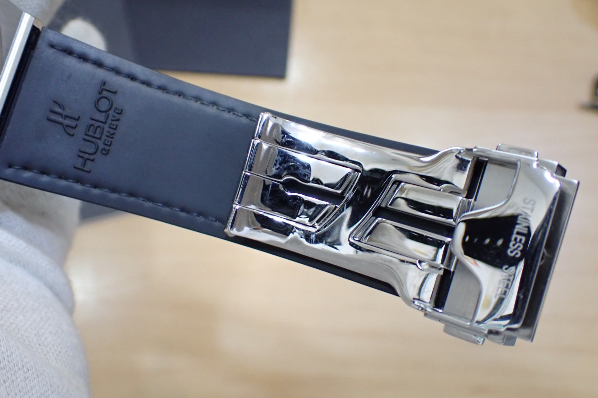 HUBLOT/ウブロ クラシックフュージョン クロノグラフ チタニウム Ref.521.NX.8970.LR グリーン文字盤