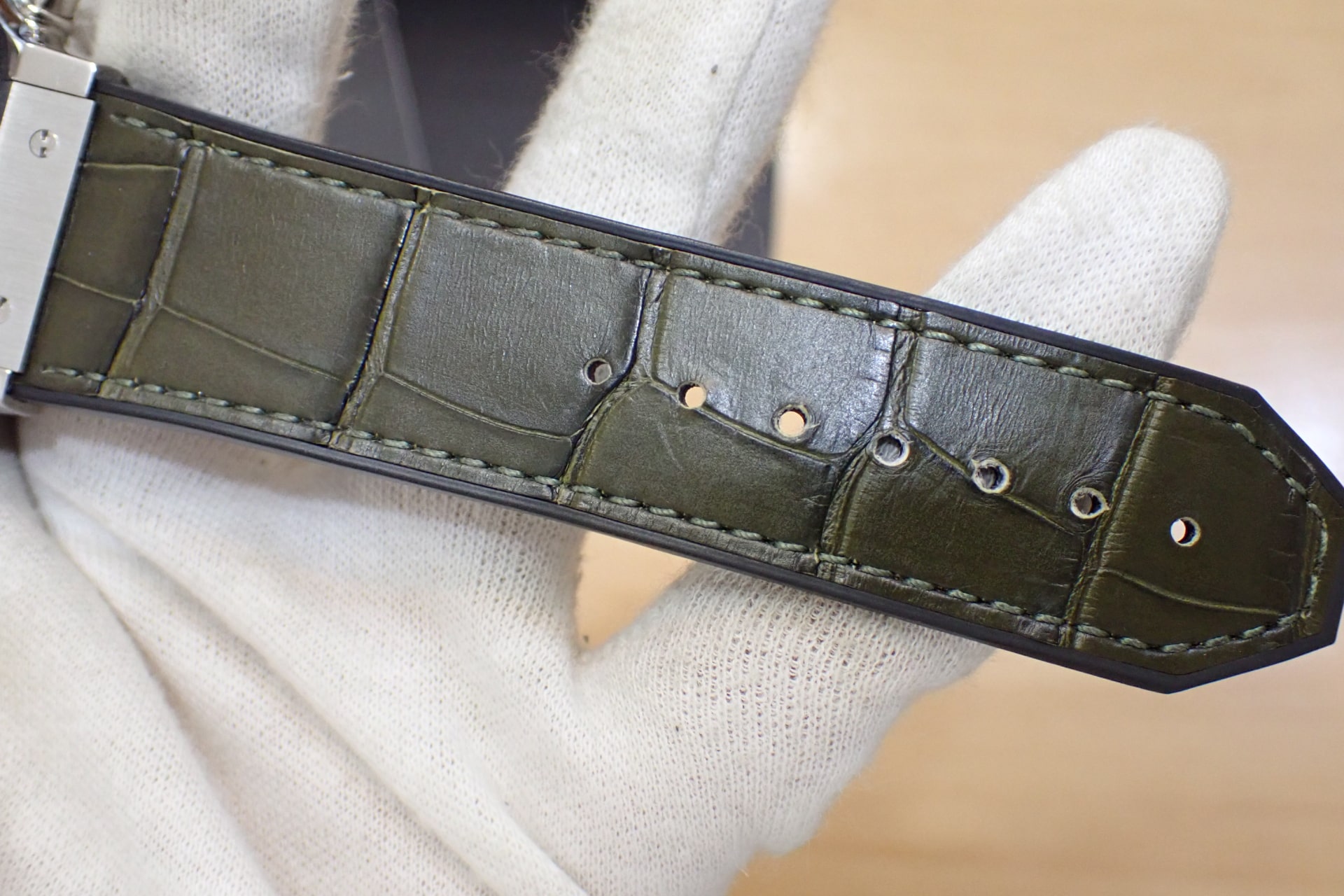 HUBLOT/ウブロ クラシックフュージョン クロノグラフ チタニウム Ref.521.NX.8970.LR グリーン文字盤