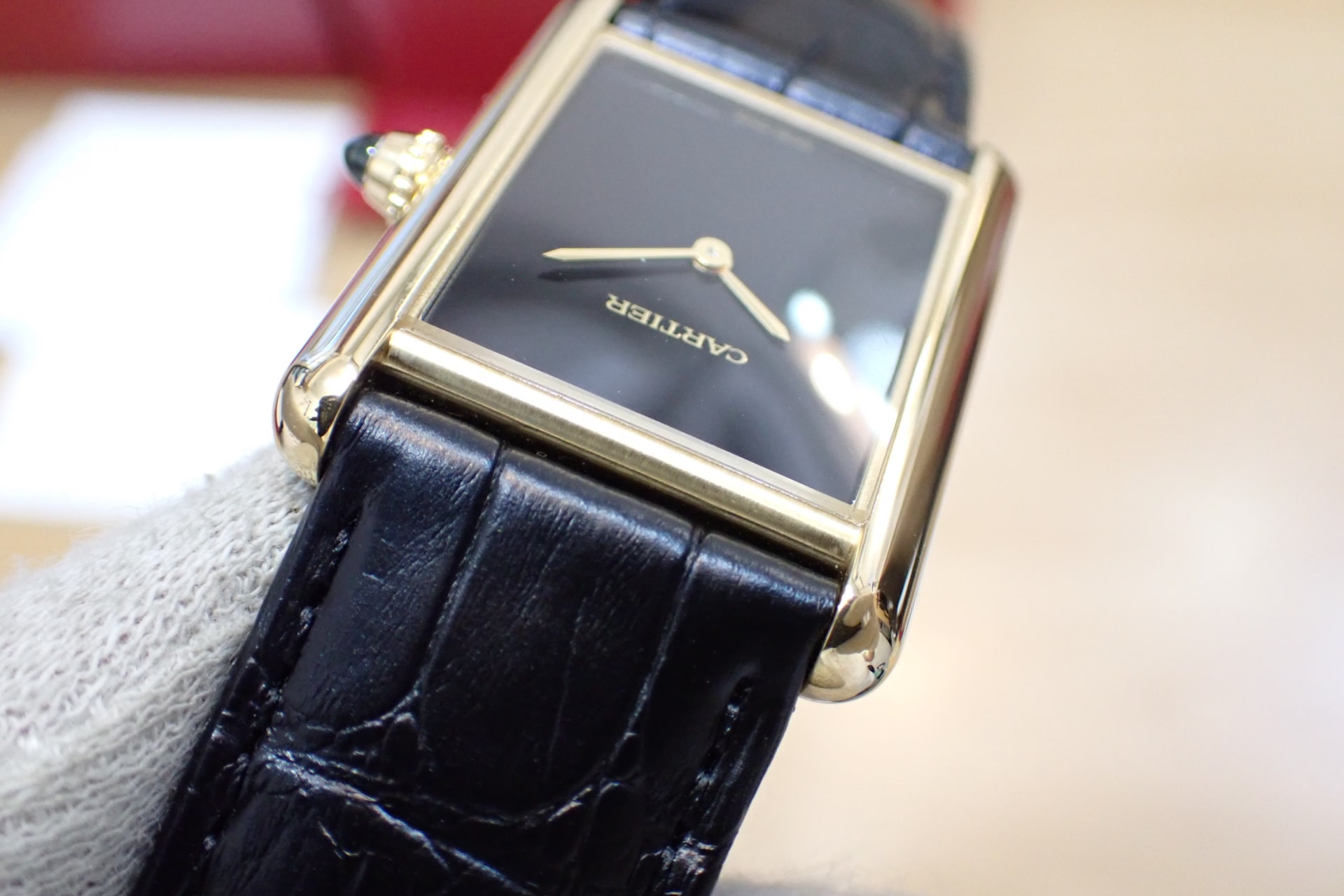 カルティエ/Cartier タンク ルイ カルティエ LM ラージサイズ Ref.WGTA0091 18KYG