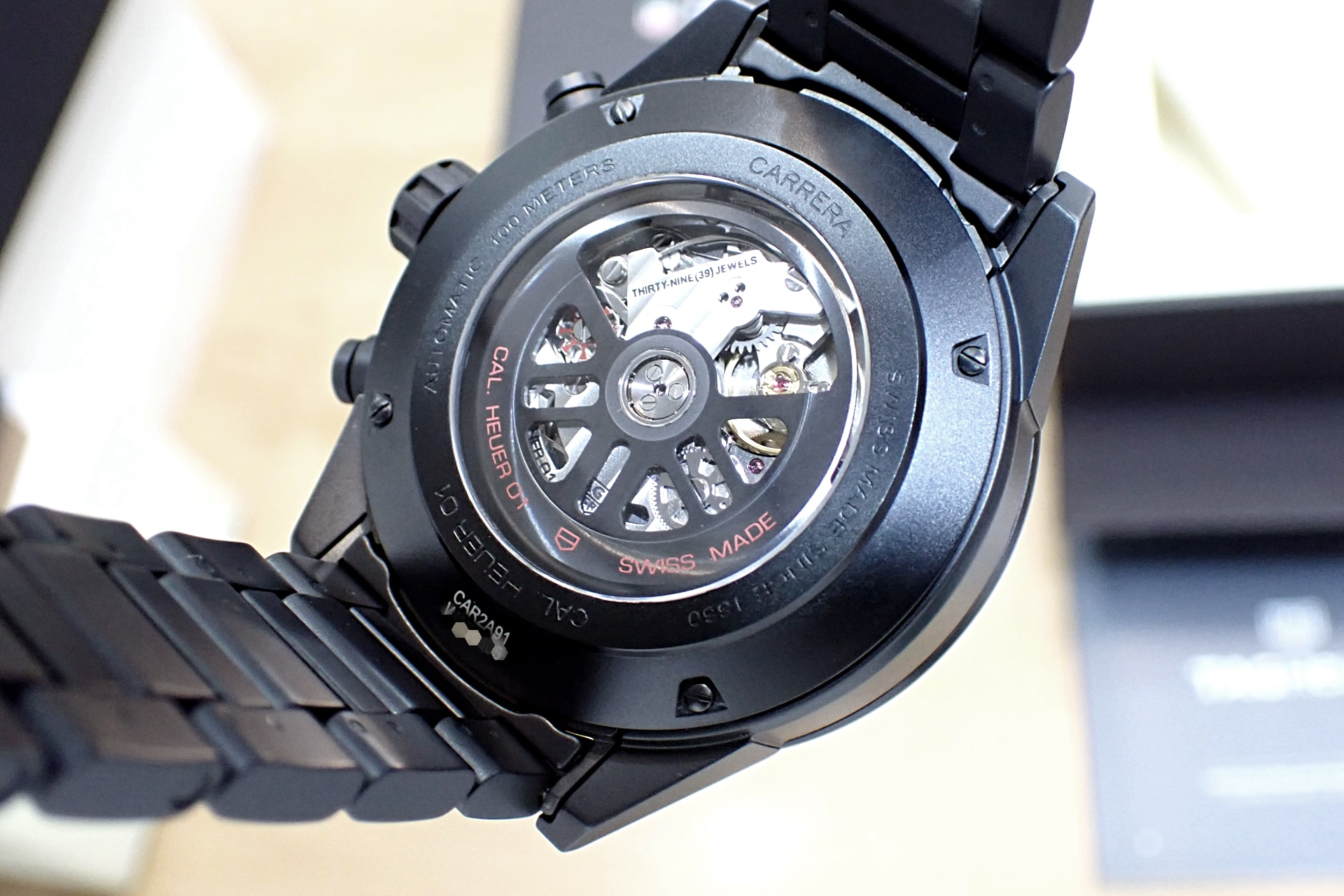 タグ ホイヤー/TAG HEUER カレラ キャリバーホイヤー01 クロノグラフ Ref.CAR2A91.BH0742 セラミック製