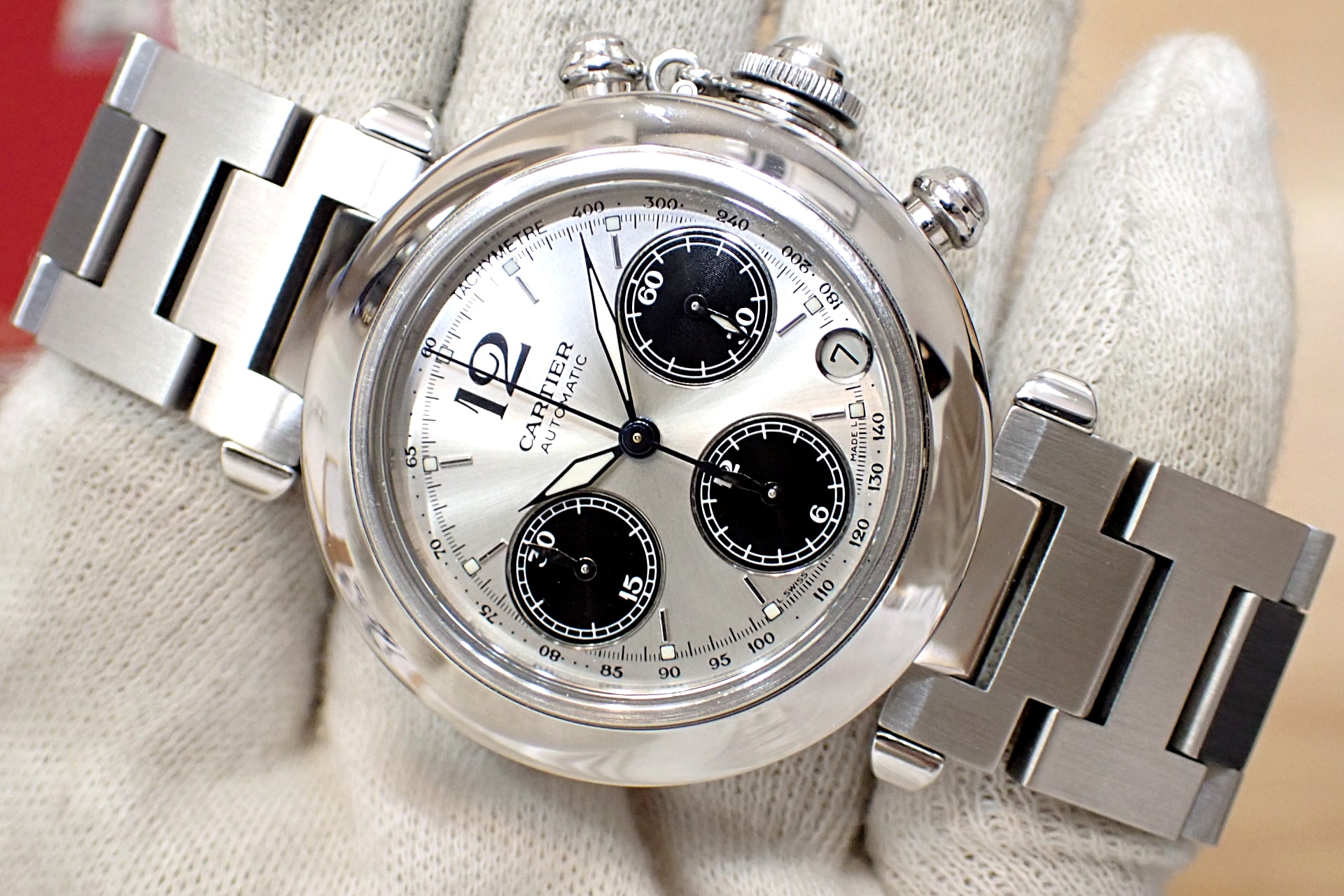 カルティエ/CARTIER パシャC クロノグラフ Ref.W31048M7