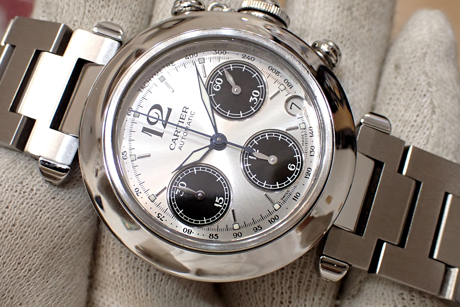 カルティエ/CARTIER パシャC クロノグラフ Ref.W31048M7