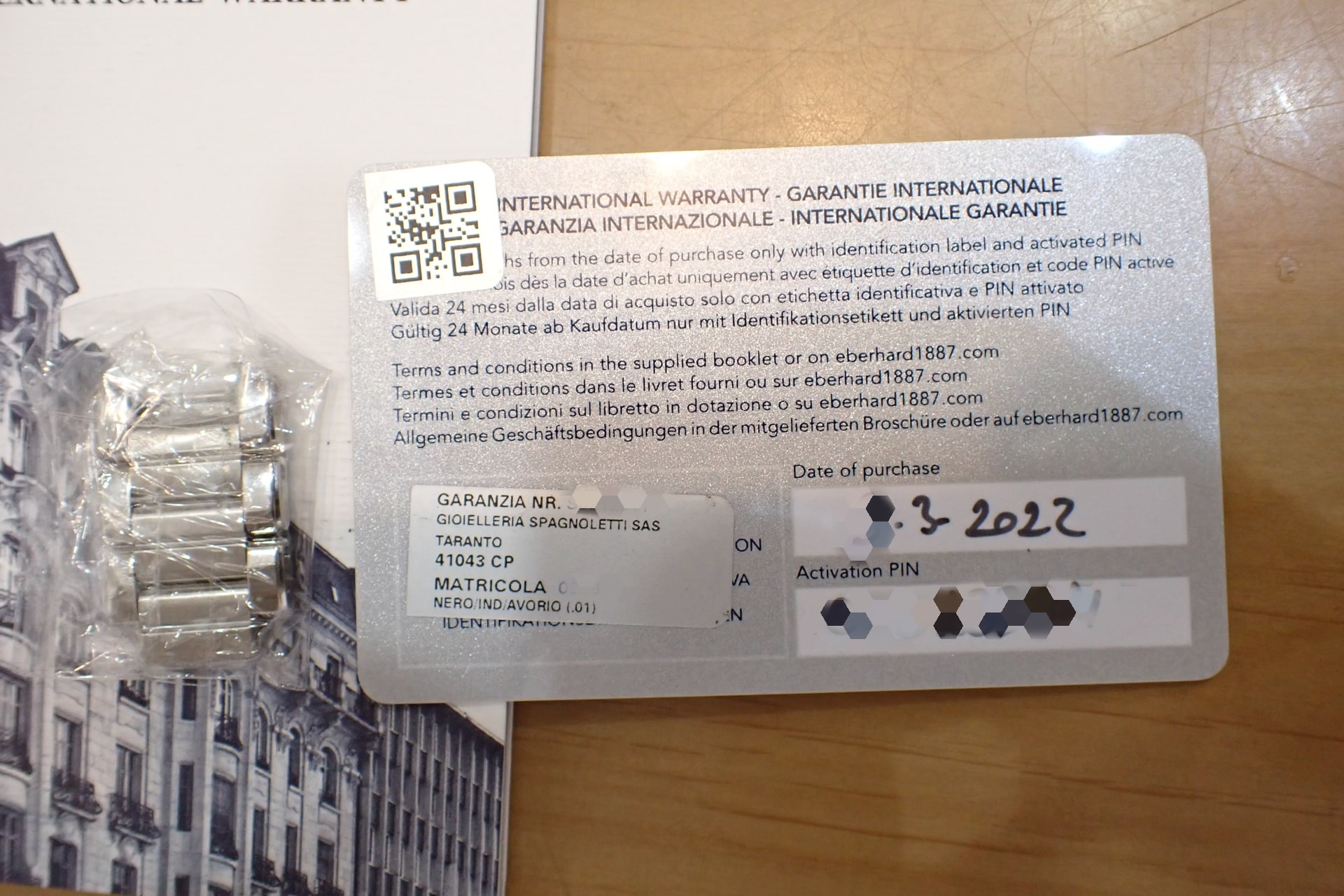 EBERHARD/エベラール サイエンティグラフ Ref.41043.01 CP 黒文字盤