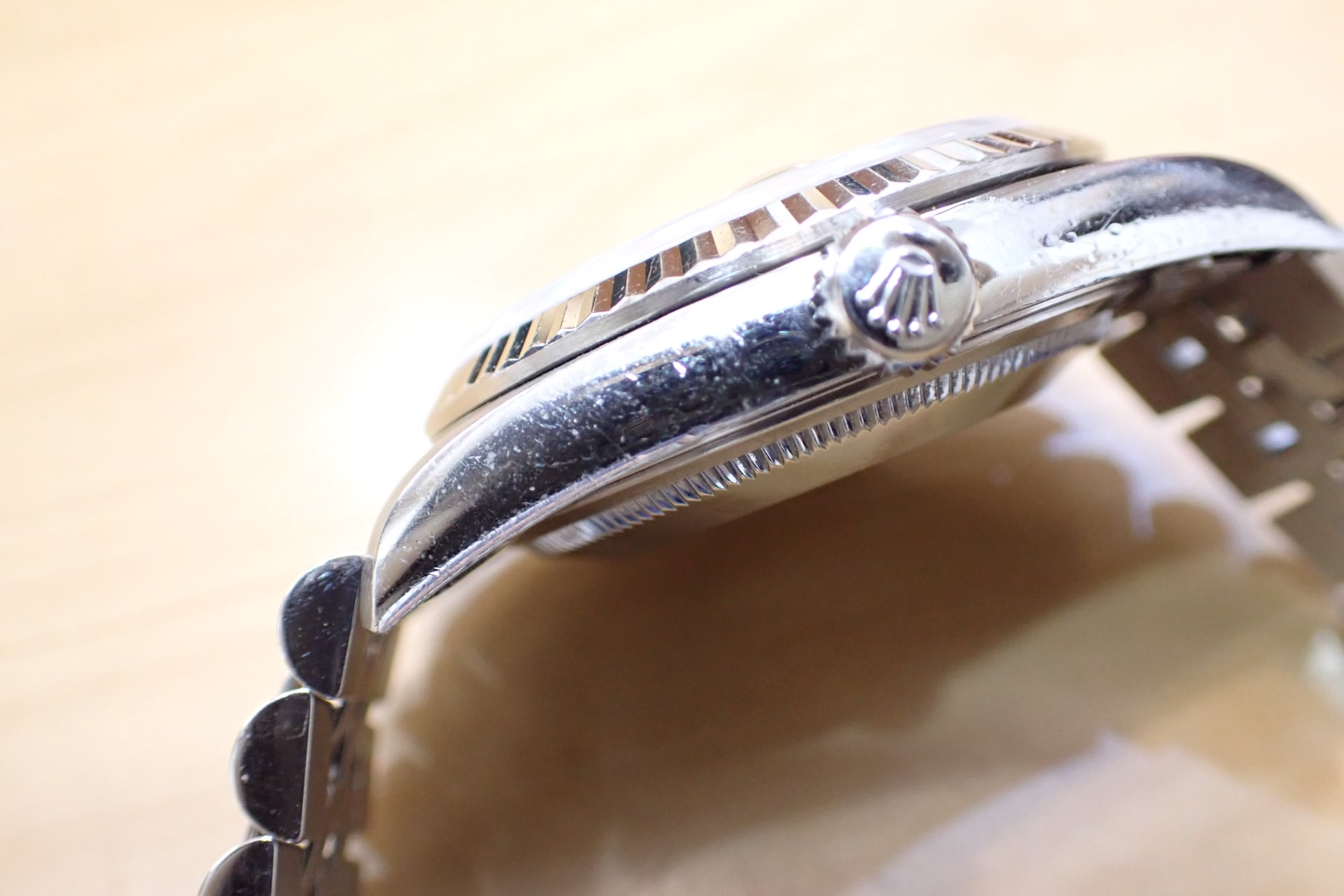 ROLEX/ロレックス デイトジャスト Ref.16234 シリアルT番 ブルーローマン文字盤/フルーテッドベゼル ジュビリーブレス