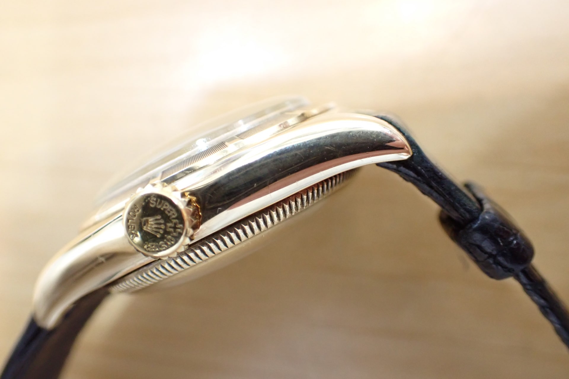 中古品V【ROLEX】ロレックス バブルバック 14KYG Ref.6011 エンジン