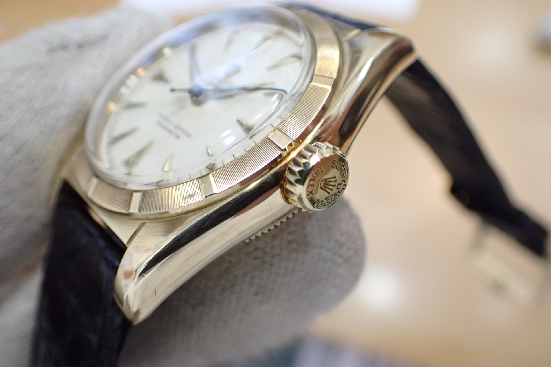 ロレックス/ROLEX バブルバック 14KYG Ref.6011 スーパーオイスターリューズ/最終番