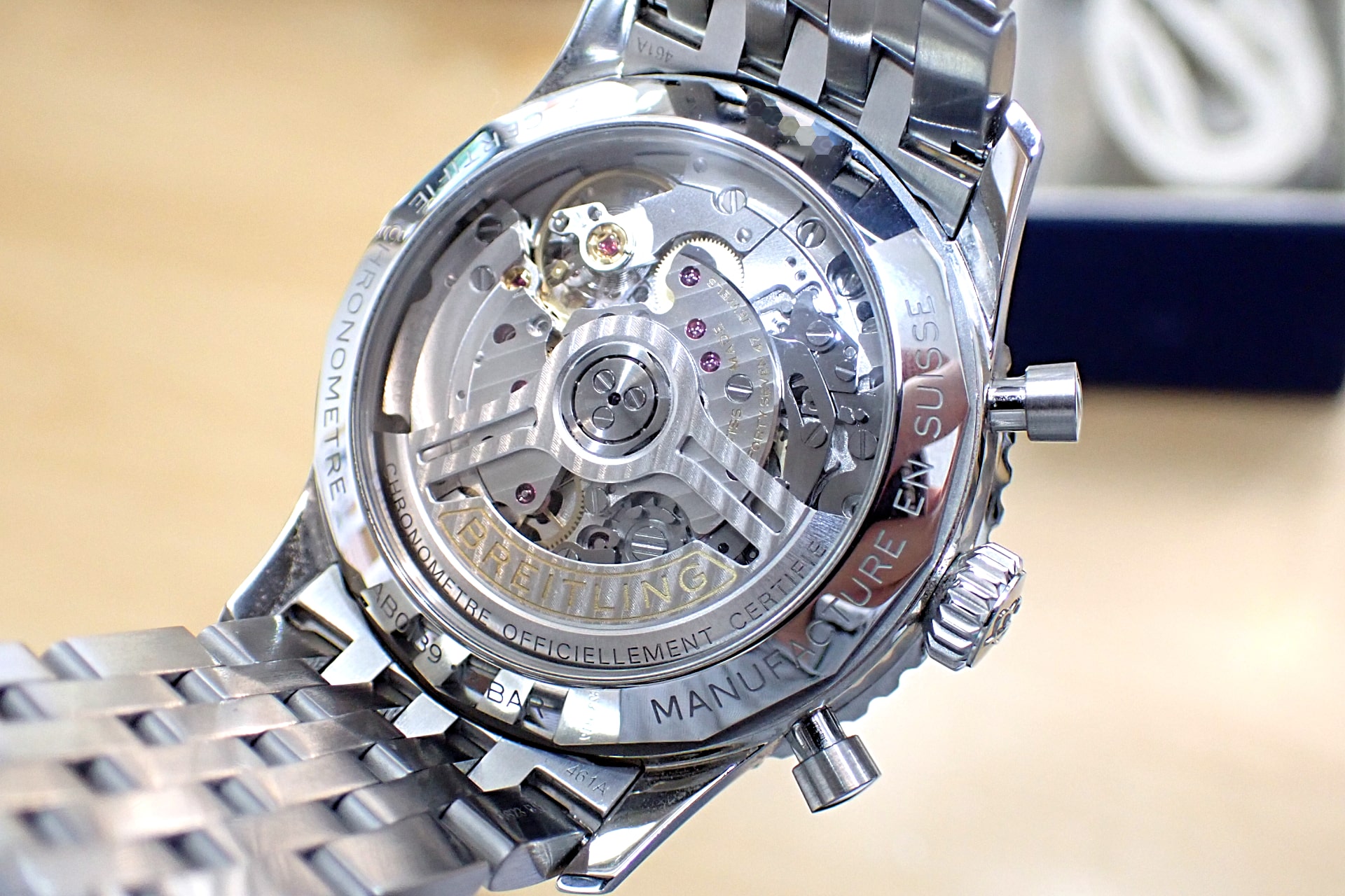 BREITLING/ブライトリング ナビタイマー B01 クロノグラフ 41 Ref.AB0139211G1A1(AB0139) ブルー文字盤/ブレスレットモデル