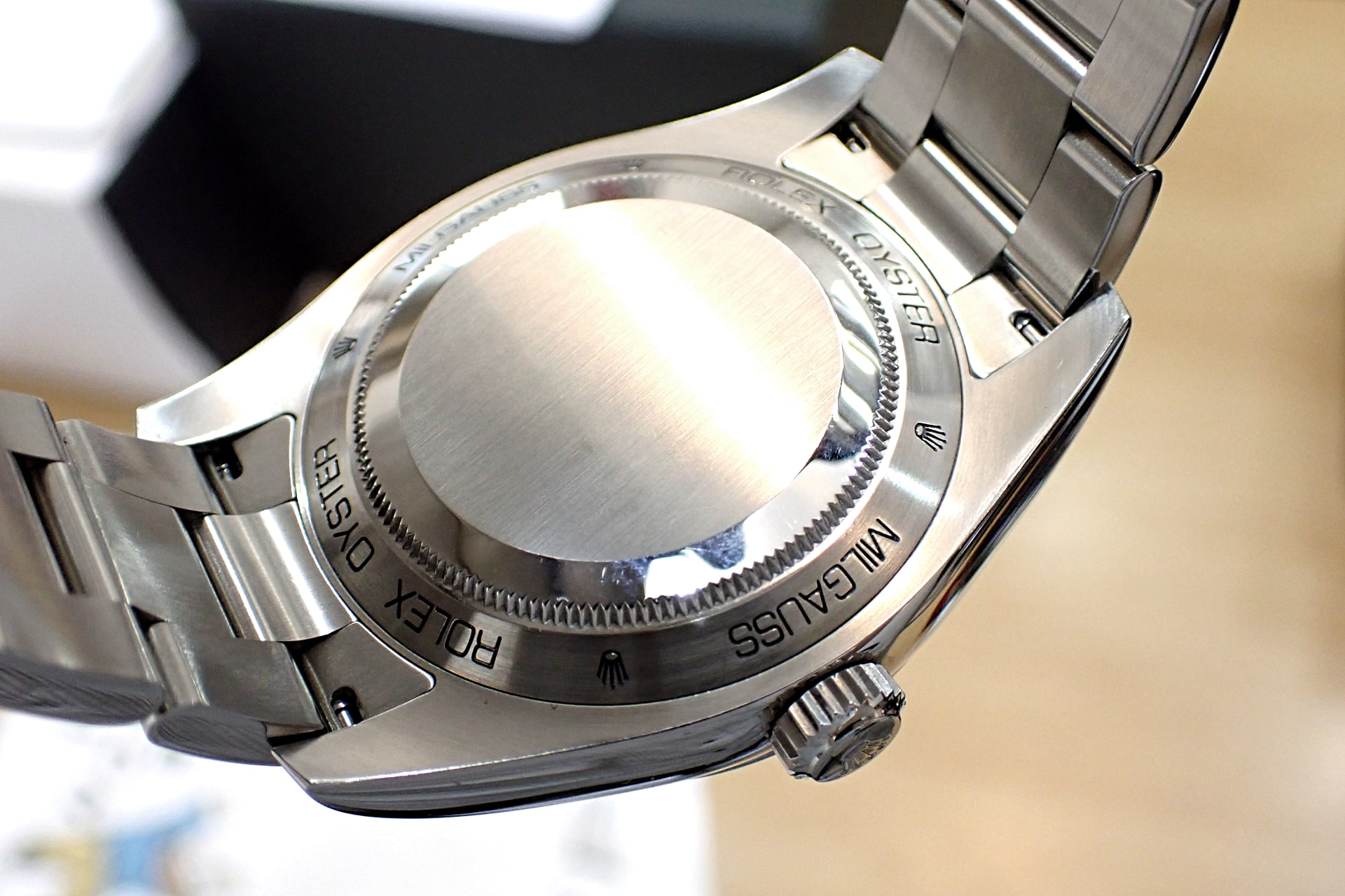 ROLEX/ロレックス ミルガウス シリアG番 Ref.116400GV グリーンガラス