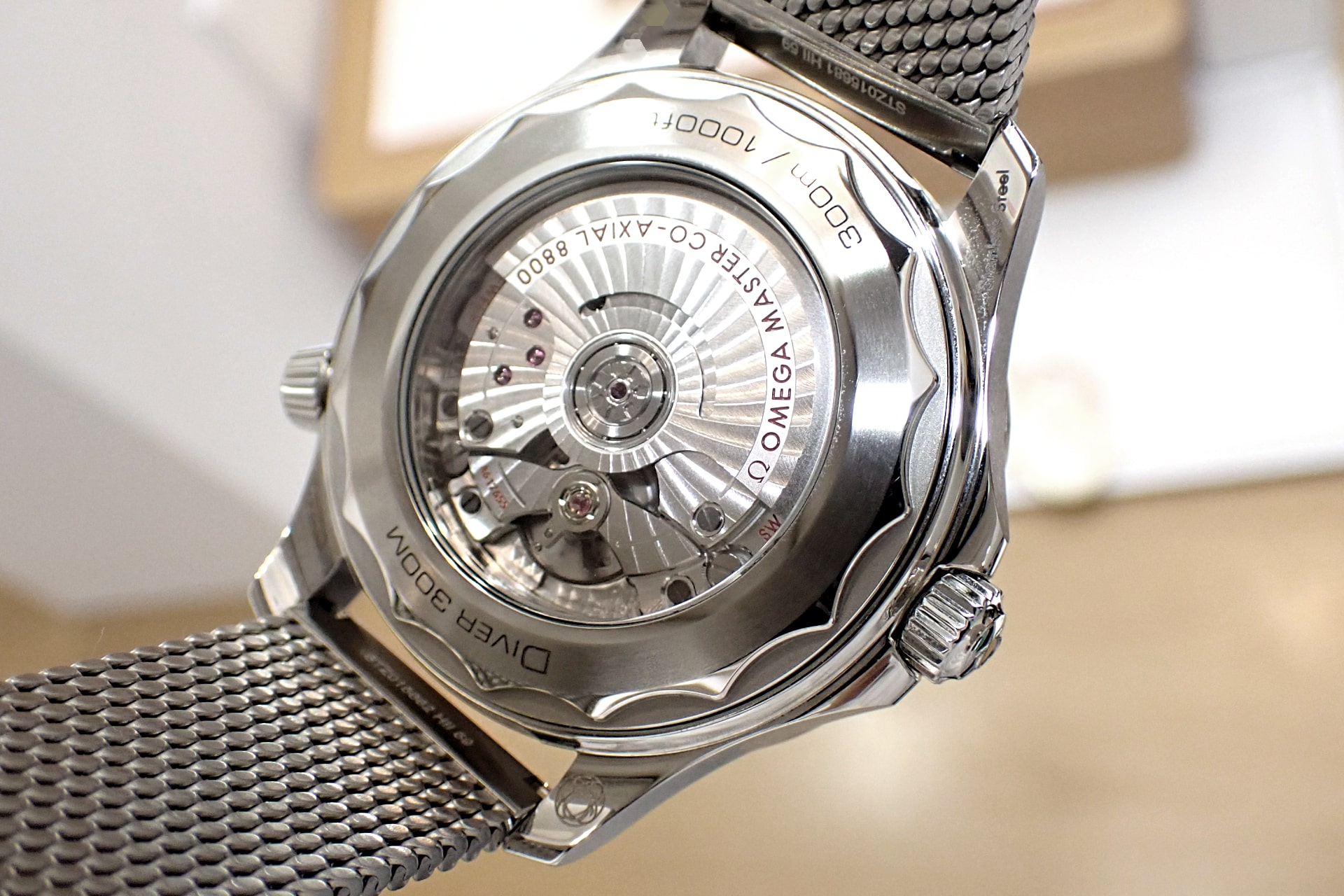 オメガ/OMEGA シーマスター ダイバー 300m コーアクシャル マスター クロノメーター 42mm Ref.210.32.42.20.04.001 純正メッシュブレスモデル