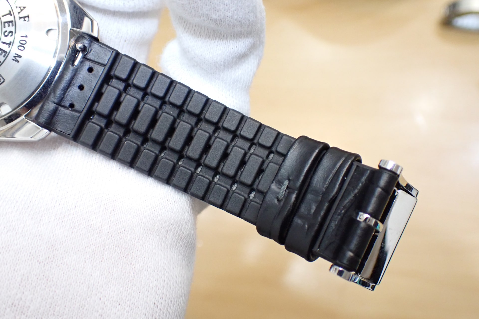 EBERHARD/エベラール サイエンティグラフ Ref.41043.01 CP 黒文字盤 メーカー純正レザーストラップ2本付き