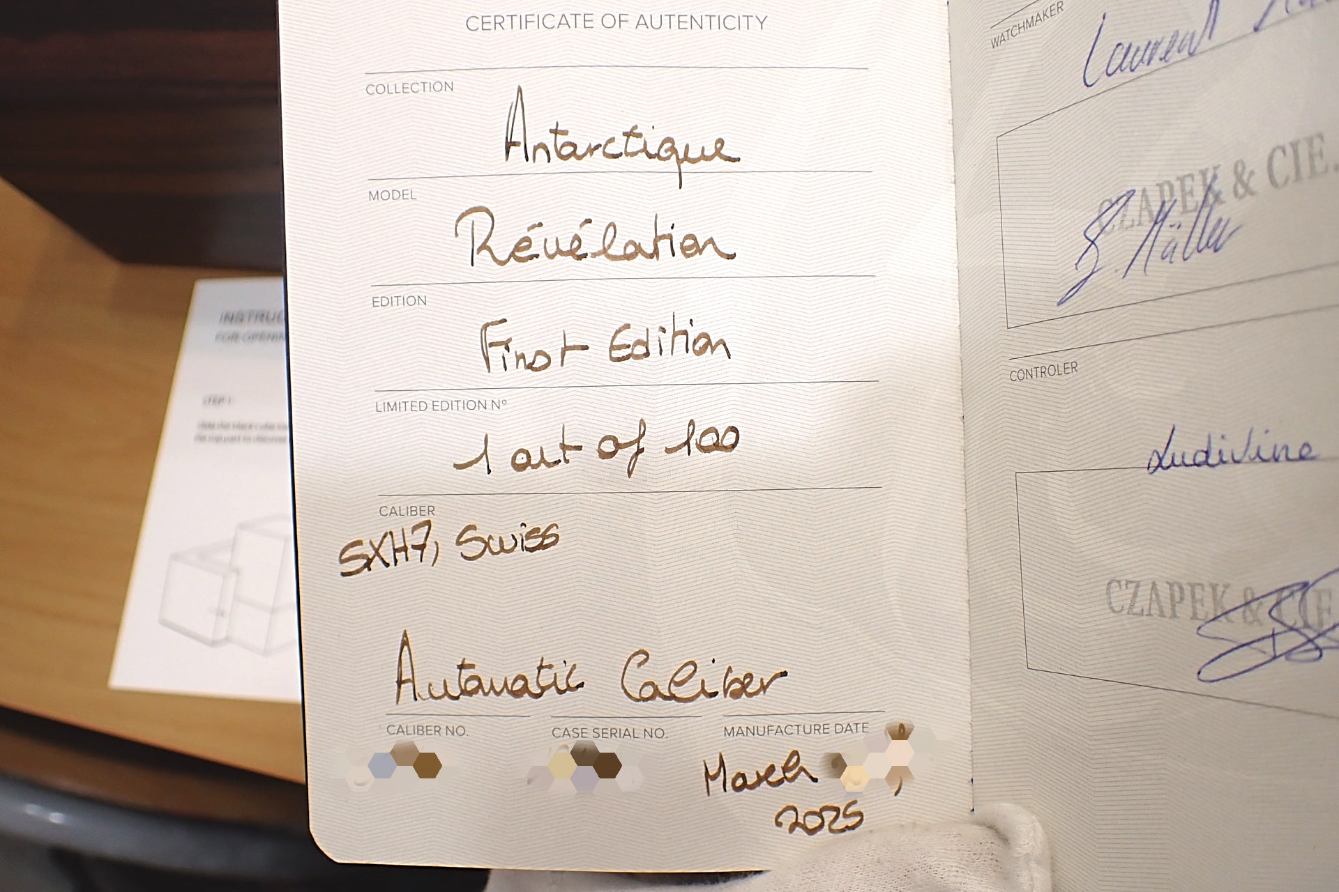 CZAPEK/チャペック アンタークティック レヴェラシオン 年間生産100本限定 スケルトン