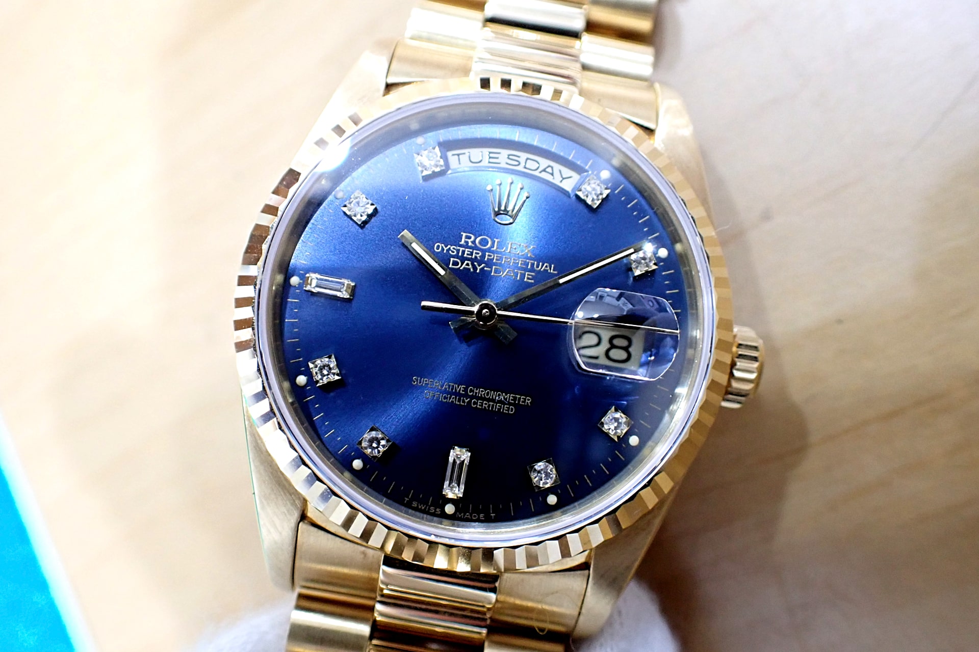 中古品A【ROLEX】ロレックス デイデイト Ref.18238A シリアルL番 K18YG