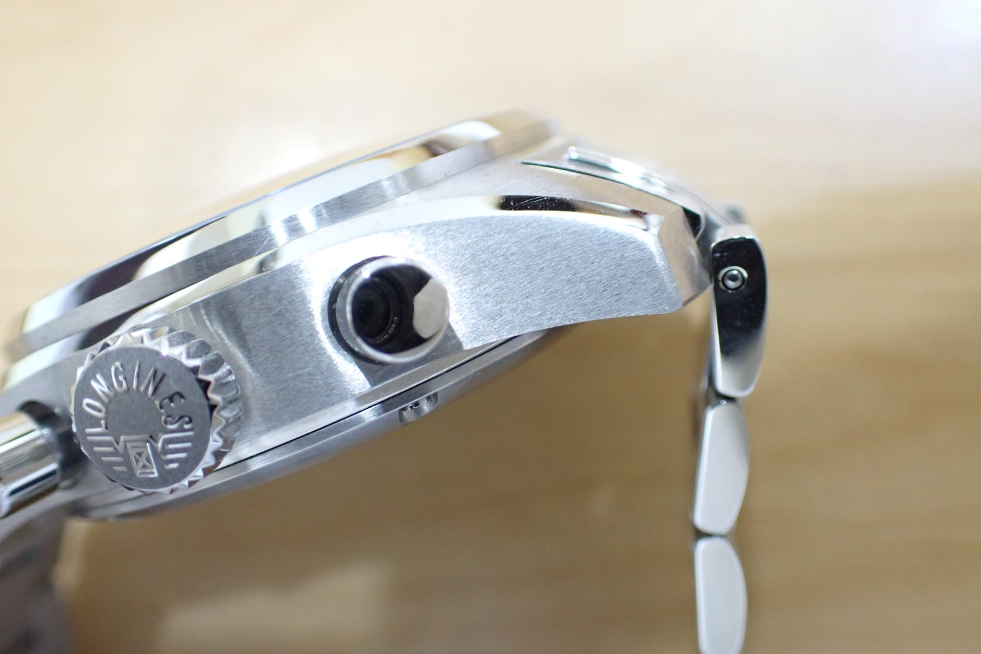 ロンジン/LONGINES スピリット クロノグラフ 42mm Ref.L3.820.4.93.6 ブルー文字盤