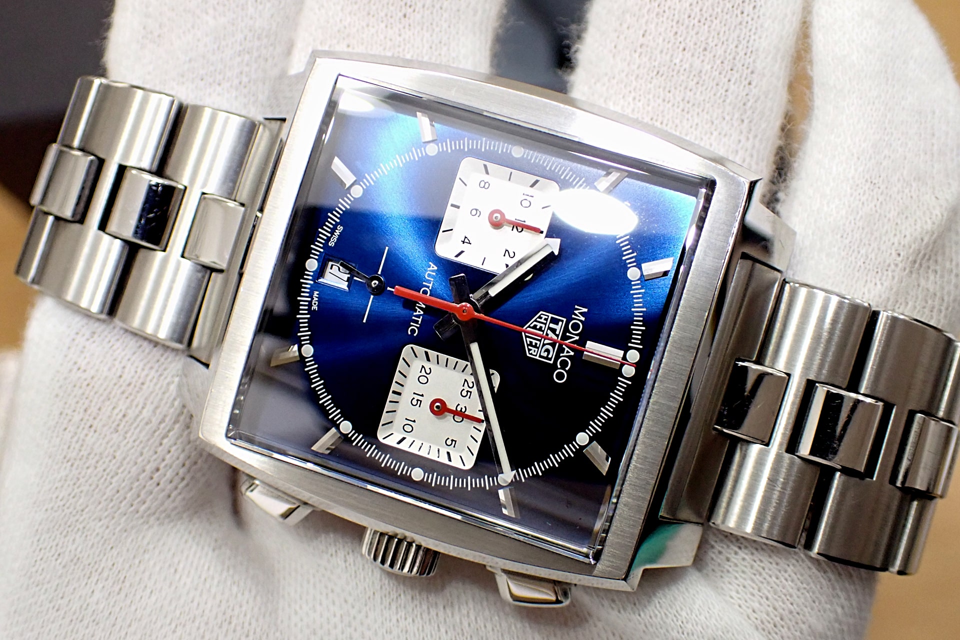 TAGHEUER/タグホイヤー モナコ ホイヤー02 ブルー Ref.CBL2111.BA0644