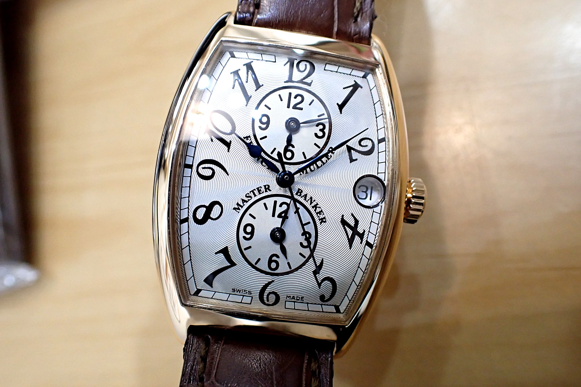 FRANCK MULLER/フランクミュラー トノーカーベックス マスターバンカー 18KPG Ref.2852MB