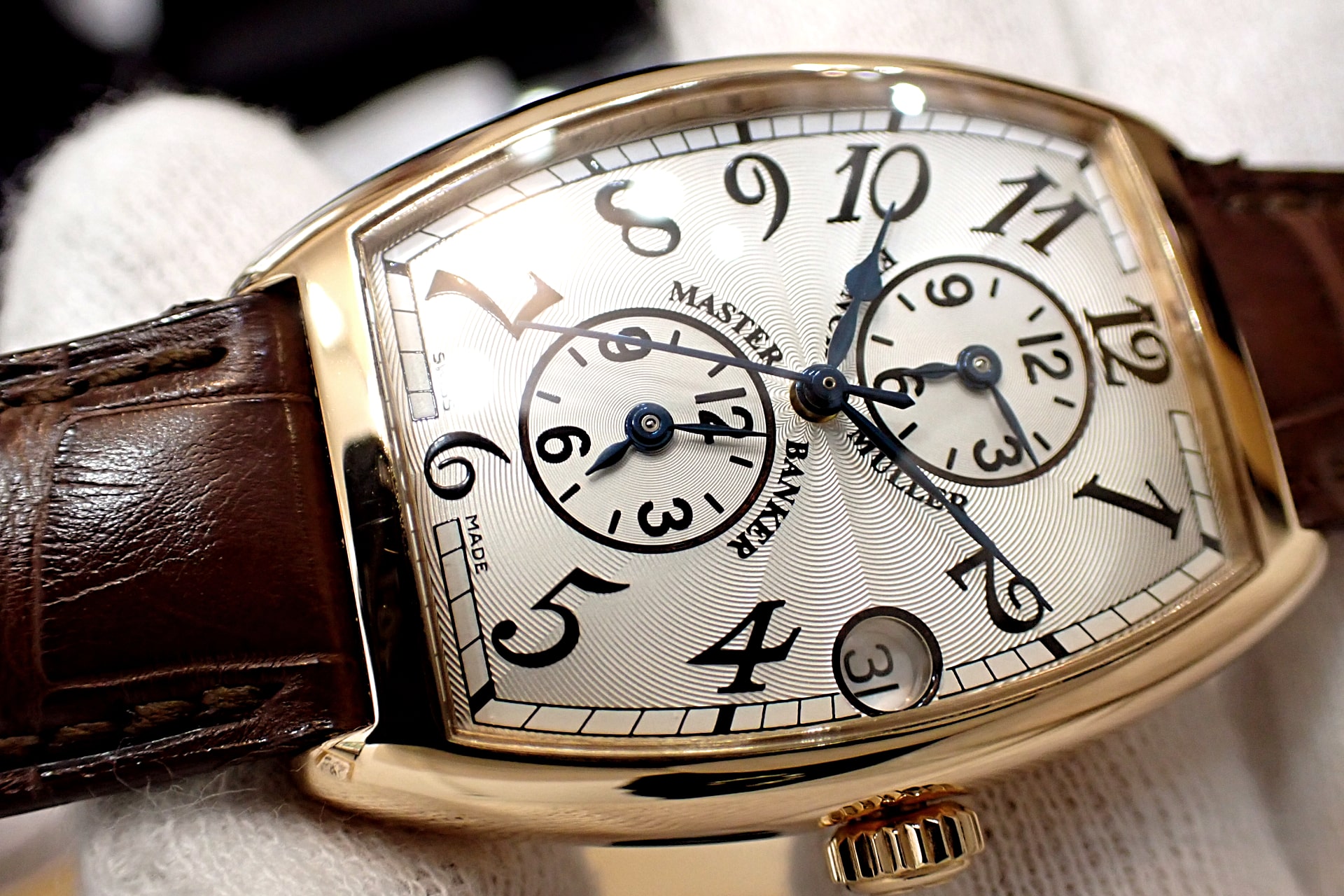 FRANCK MULLER/フランクミュラー トノーカーベックス マスターバンカー 18KPG Ref.2852MB