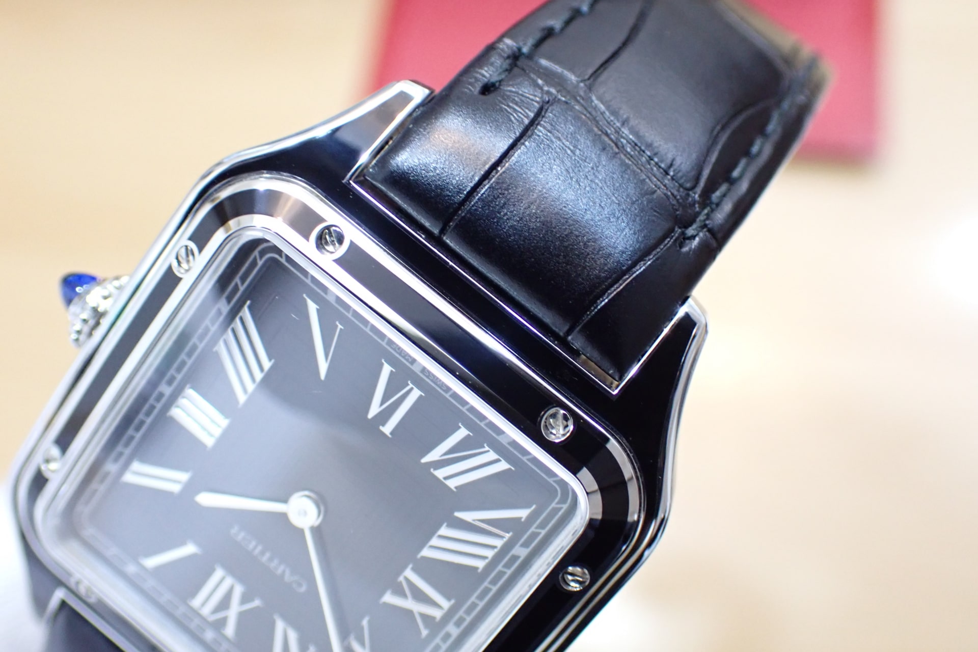 Cartier/カルティエ サントス デュモン LM Ref.WSSA0046 ブラックラッカー