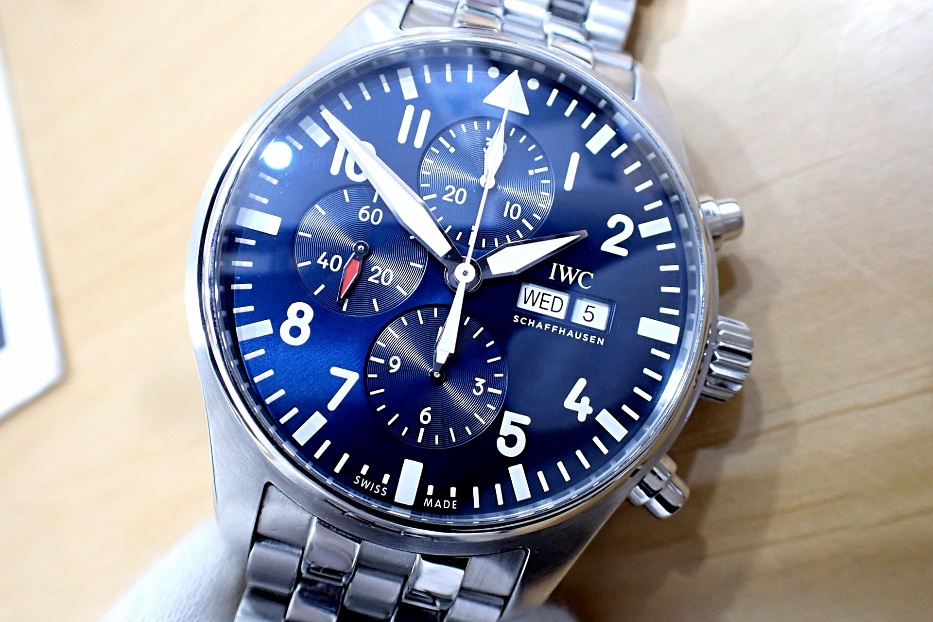 IWC パイロットウォッチ クロノグラフ プティプランス Ref.IW377717 ブルー