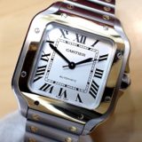 中古品A【Cartier】カルティエ サントス ドゥ カルティエ MM Ref.W2SA0016　K18/SS コンビ   (2024年6月国内正規)