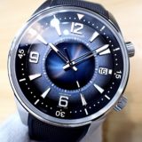 中古品A【JAEGER LECOULTRE】ジャガールクルト ポラリス  デイト 20気圧防水 Ref.Q9068650 ブルー文字盤　純正ストラップ合計2本付き (2024年12月国内正規)