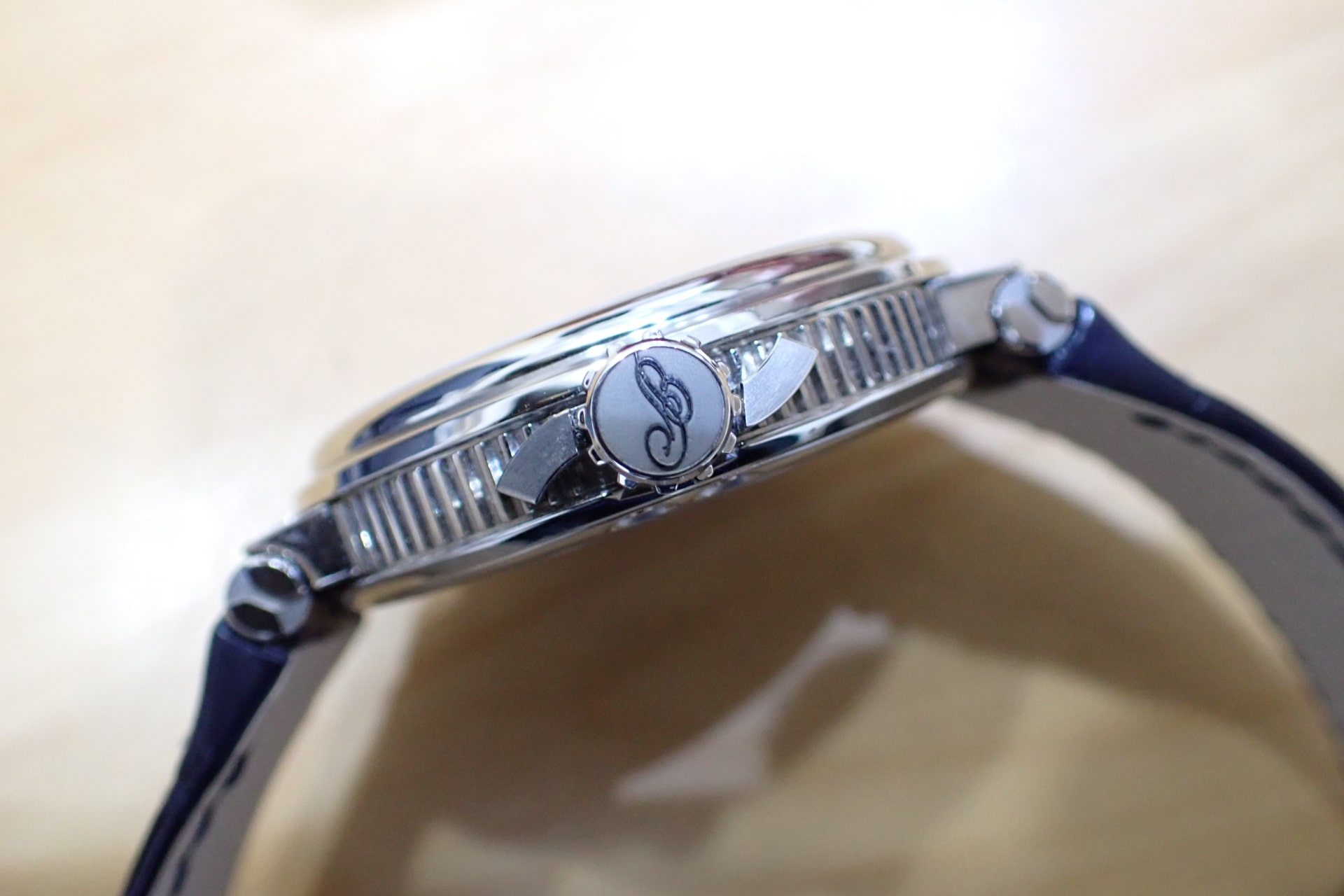 ブレゲ/BREGUET マリーン 5517 Ref.5517TI/Y1/9ZU ブルー