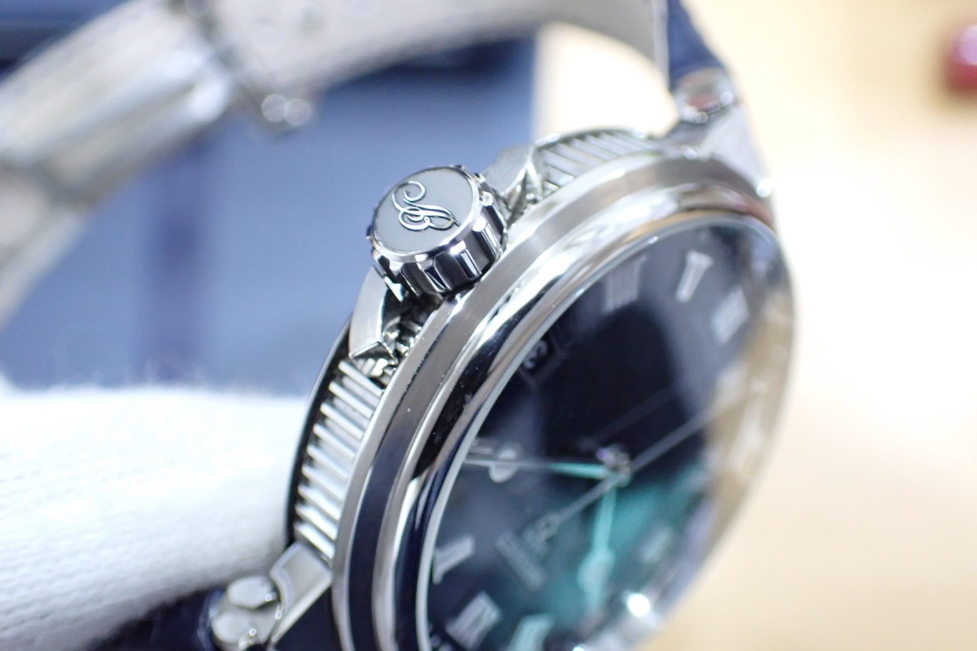 ブレゲ/BREGUET マリーン 5517 Ref.5517TI/Y1/9ZU ブルー