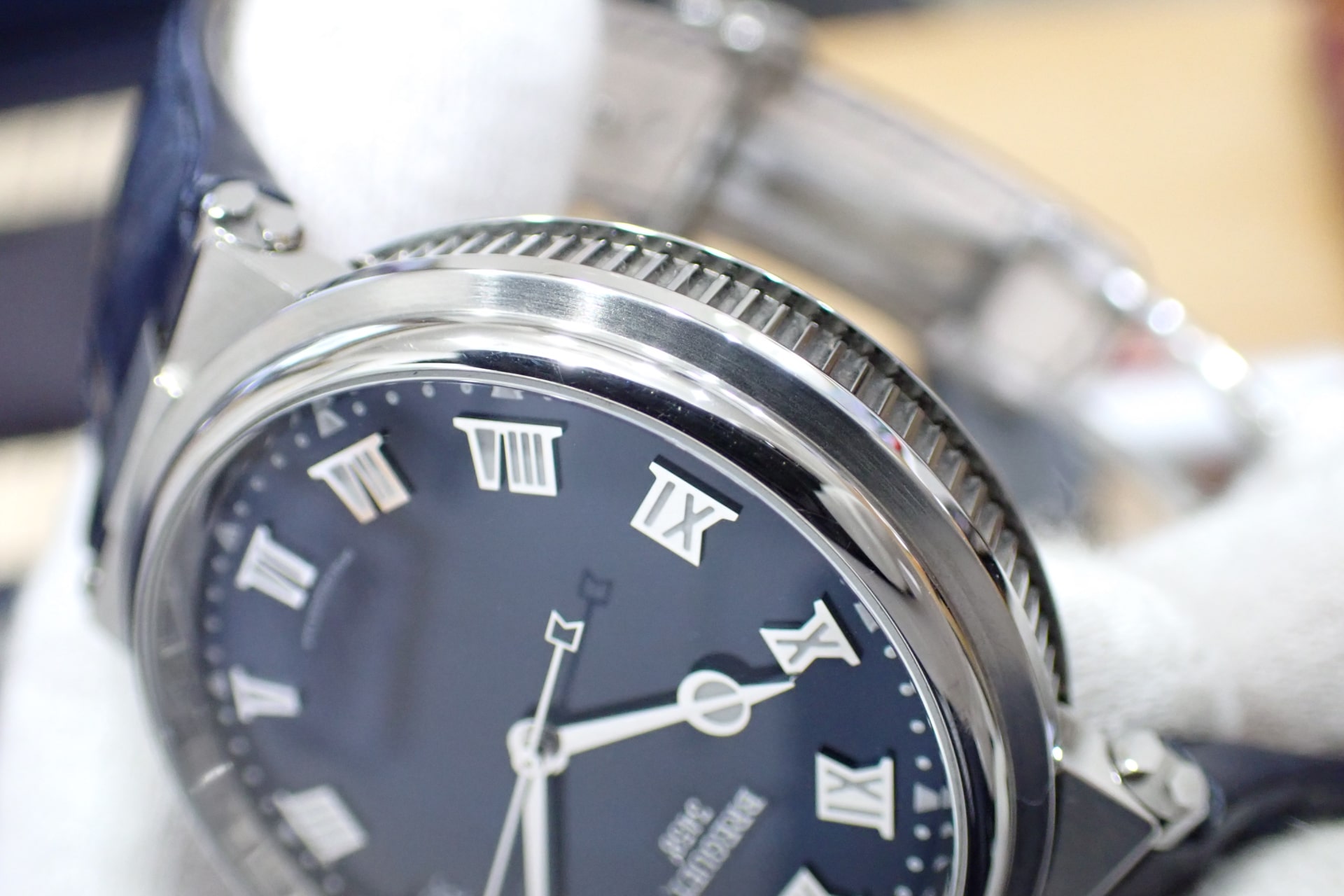 ブレゲ/BREGUET マリーン 5517 Ref.5517TI/Y1/9ZU ブルー