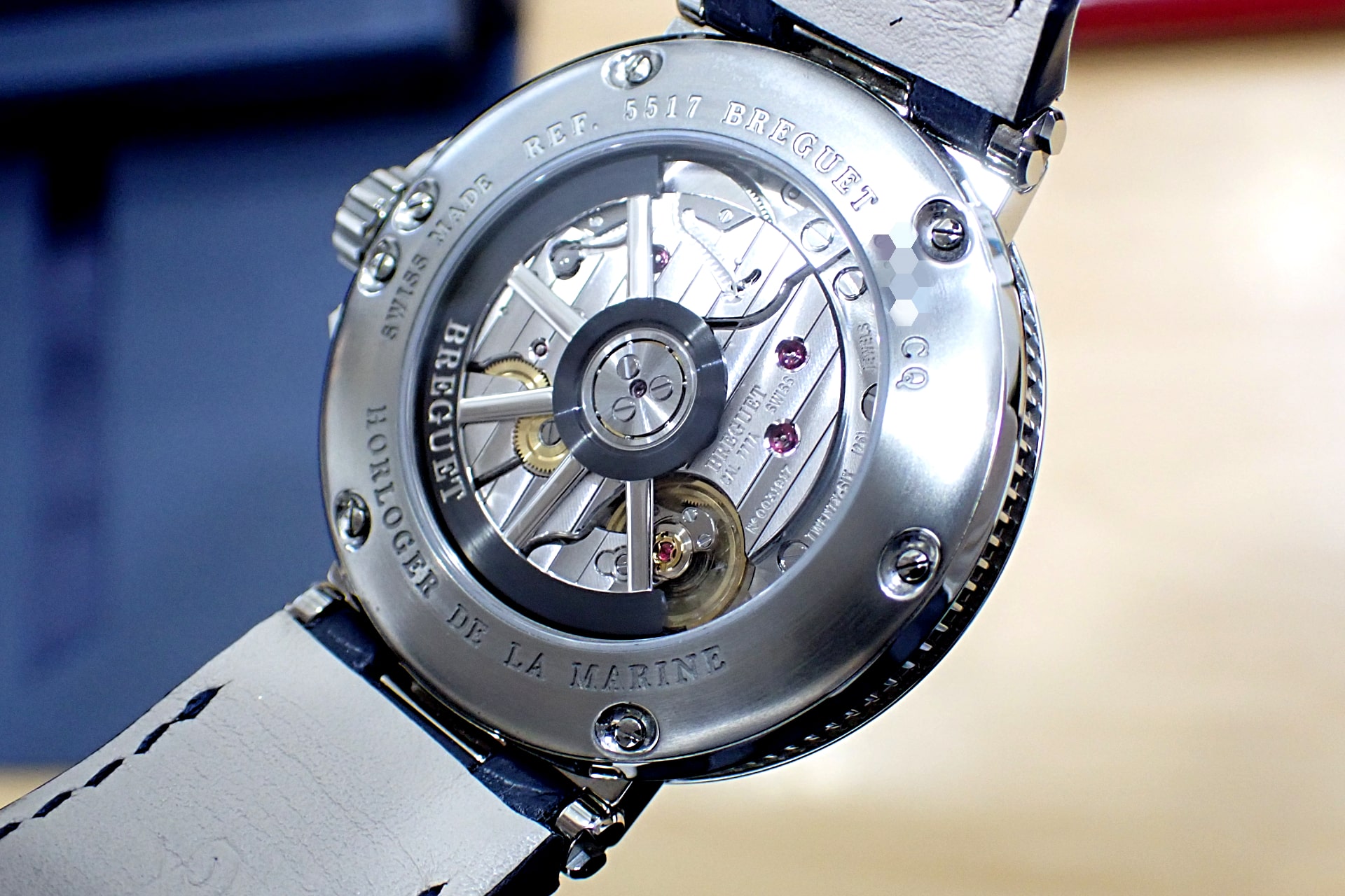 ブレゲ/BREGUET マリーン 5517 Ref.5517TI/Y1/9ZU ブルー