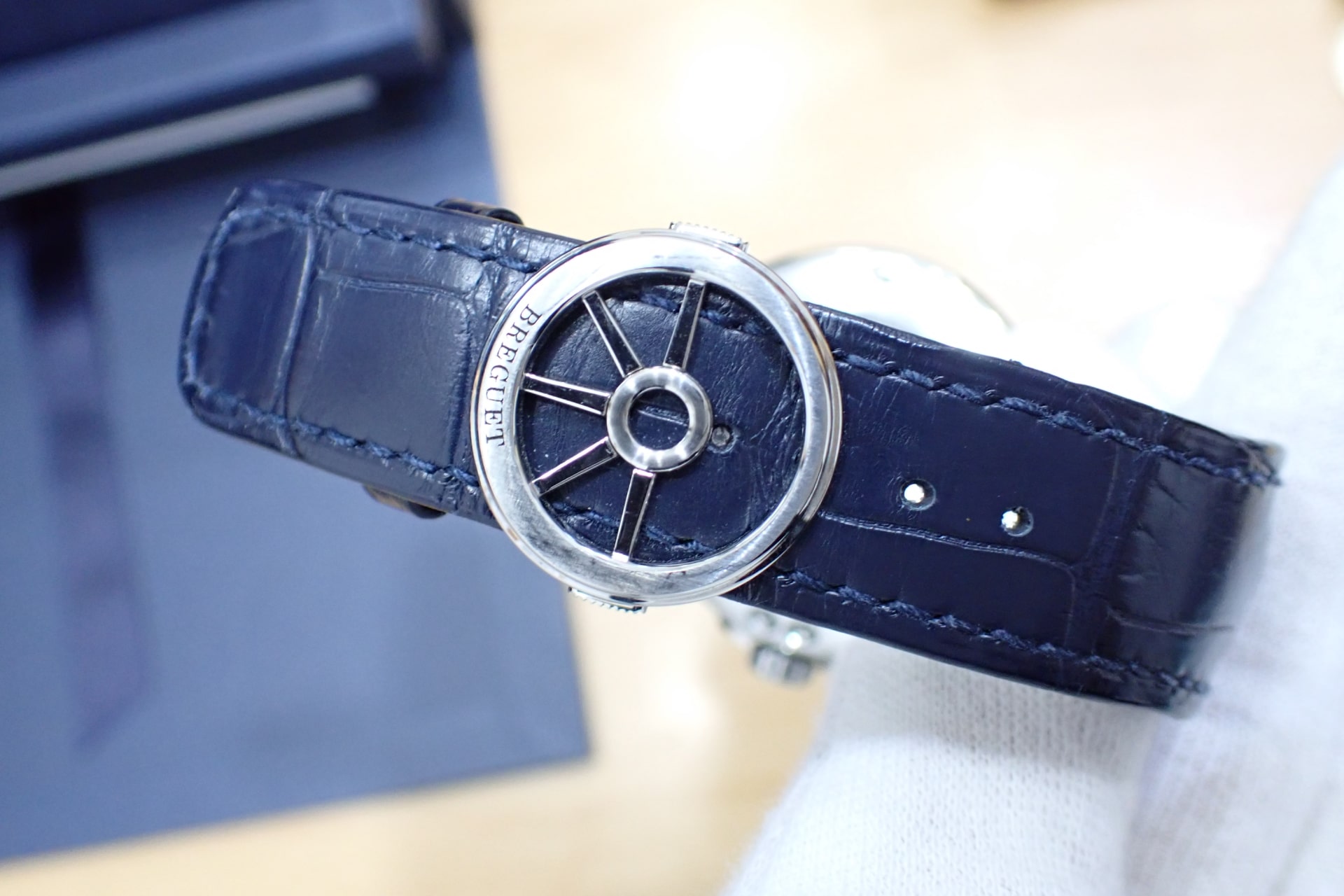 ブレゲ/BREGUET マリーン 5517 Ref.5517TI/Y1/9ZU ブルー