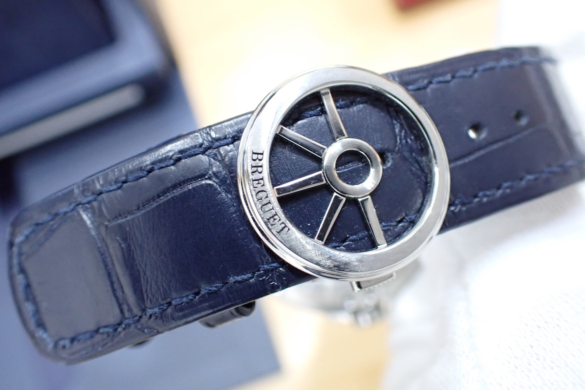 ブレゲ/BREGUET マリーン 5517 Ref.5517TI/Y1/9ZU ブルー