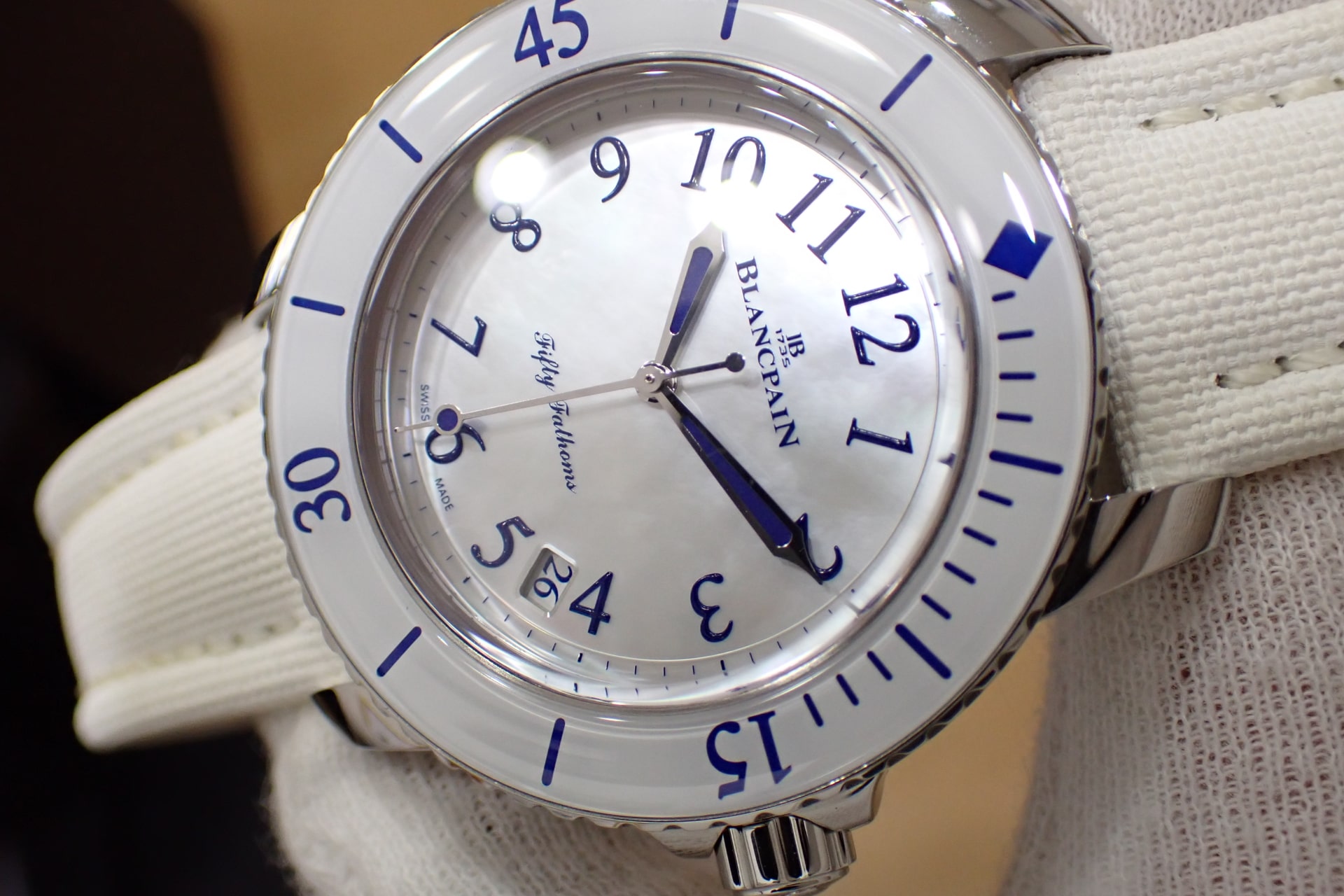 ブランパン/BLANCPAIN フィフティファゾムス オートマティック Ref.5015-1144-52A マザーオブパール