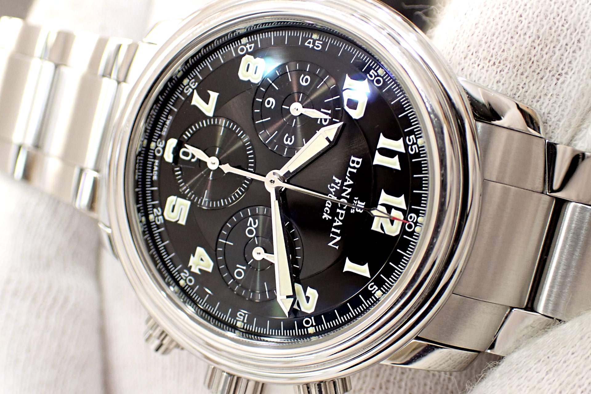 ブランパン/Blancpain Ref.2185F-1130-71 レマン フライバック クロノグラフ 黒文字盤