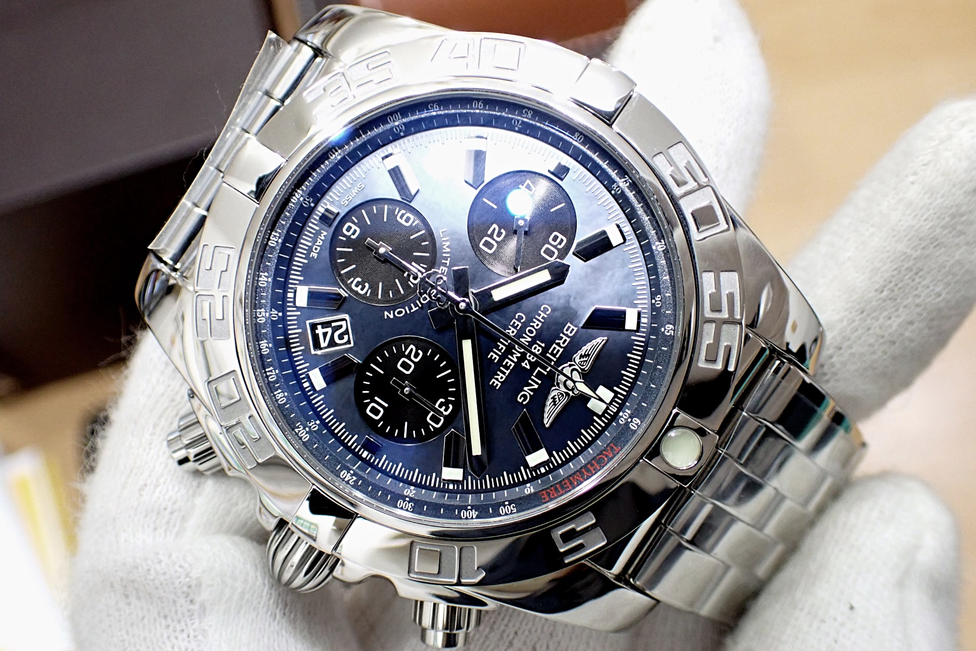 ブライトリング/Breitling クロノマット44 日本限定500本 Ref.AB01111A/BF68(AB0111) マザーオブパール