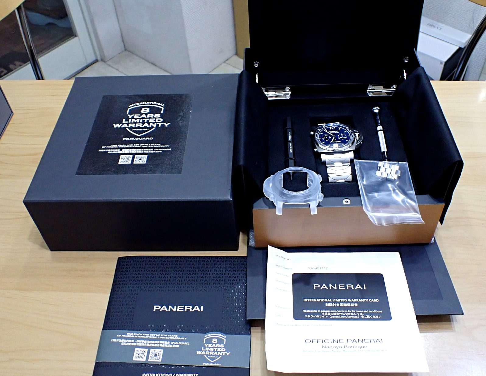 PANERAI/パネライ　ルミノール クロノグラフ Ref.PAM01110 青文字盤