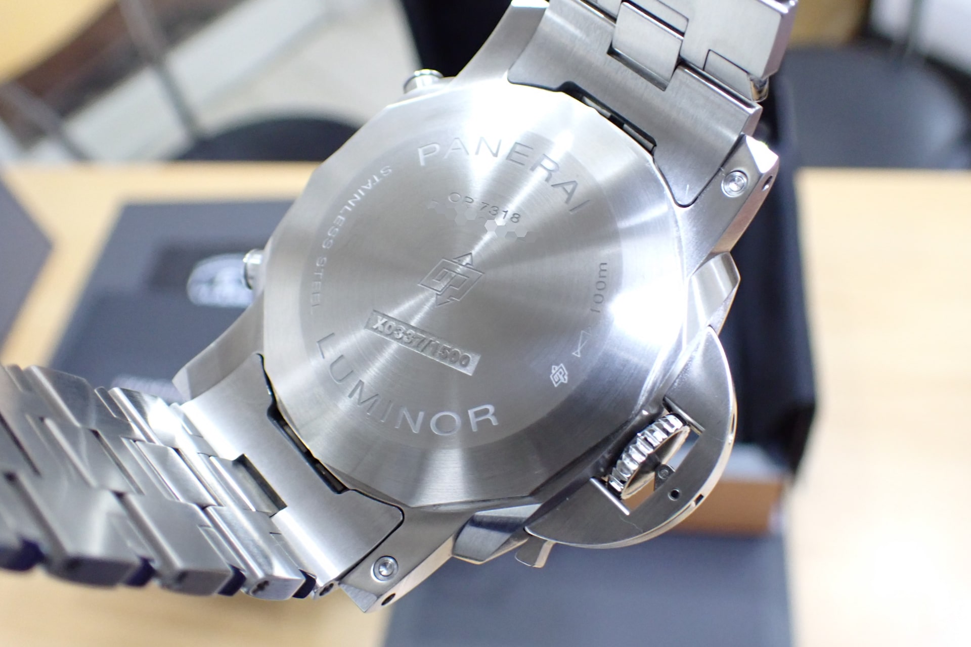 PANERAI/パネライ　ルミノール クロノグラフ Ref.PAM01110 青文字盤