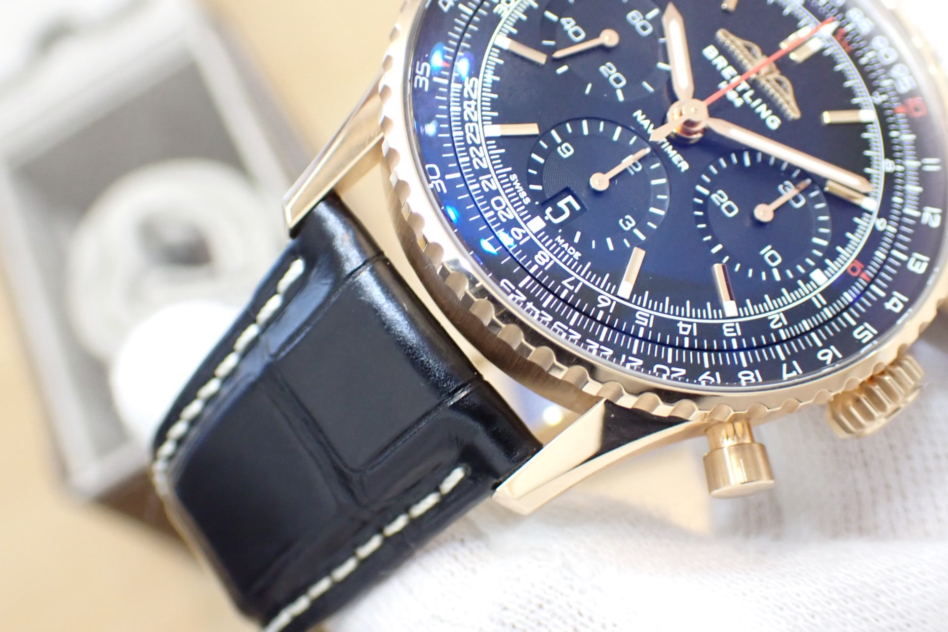 ブライトリング/Breitling ナビタイマー B01 クロノグラフ41 日本限定50本 18KRG Ref.RB01393A1B1P1