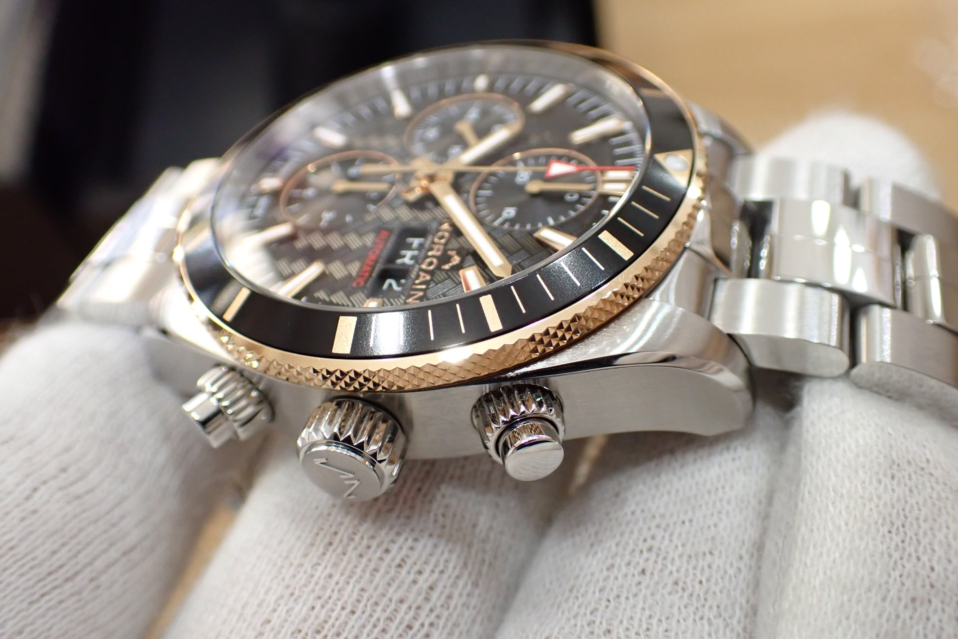 NORQAIN/ノルケイン アドベンチャー スポーツ クロノグラフ 18KRGコンビ　デイデイト41 Ref.N1500GA1IC/B153