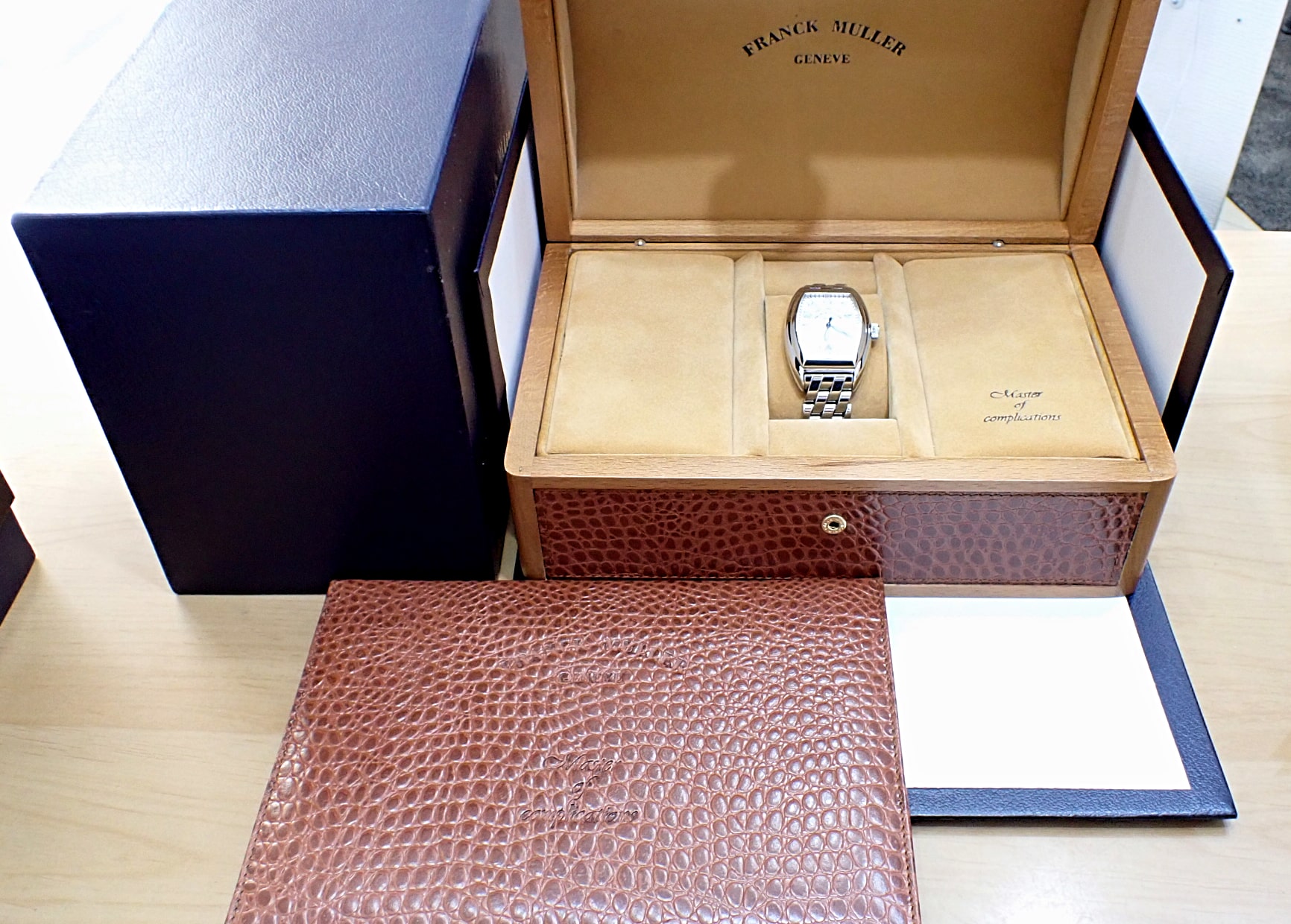 フランクミュラー/FRANCK MULLER Ref.8005SC コンキスタドール デイト/シルバー文字盤