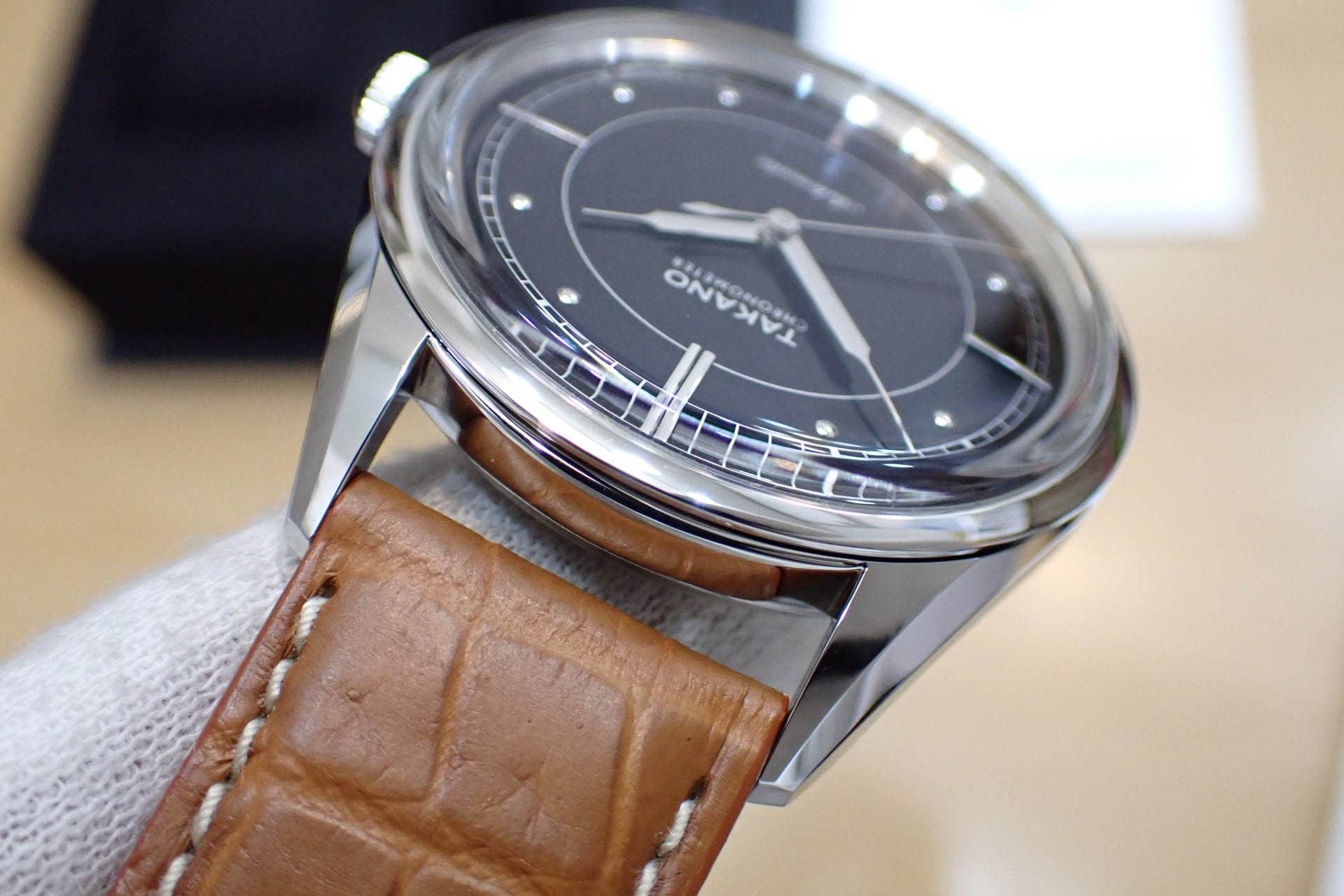 TAKANO/タカノ シャトーヌーベル クロノメーター ブラック文字盤 Ref.PWT