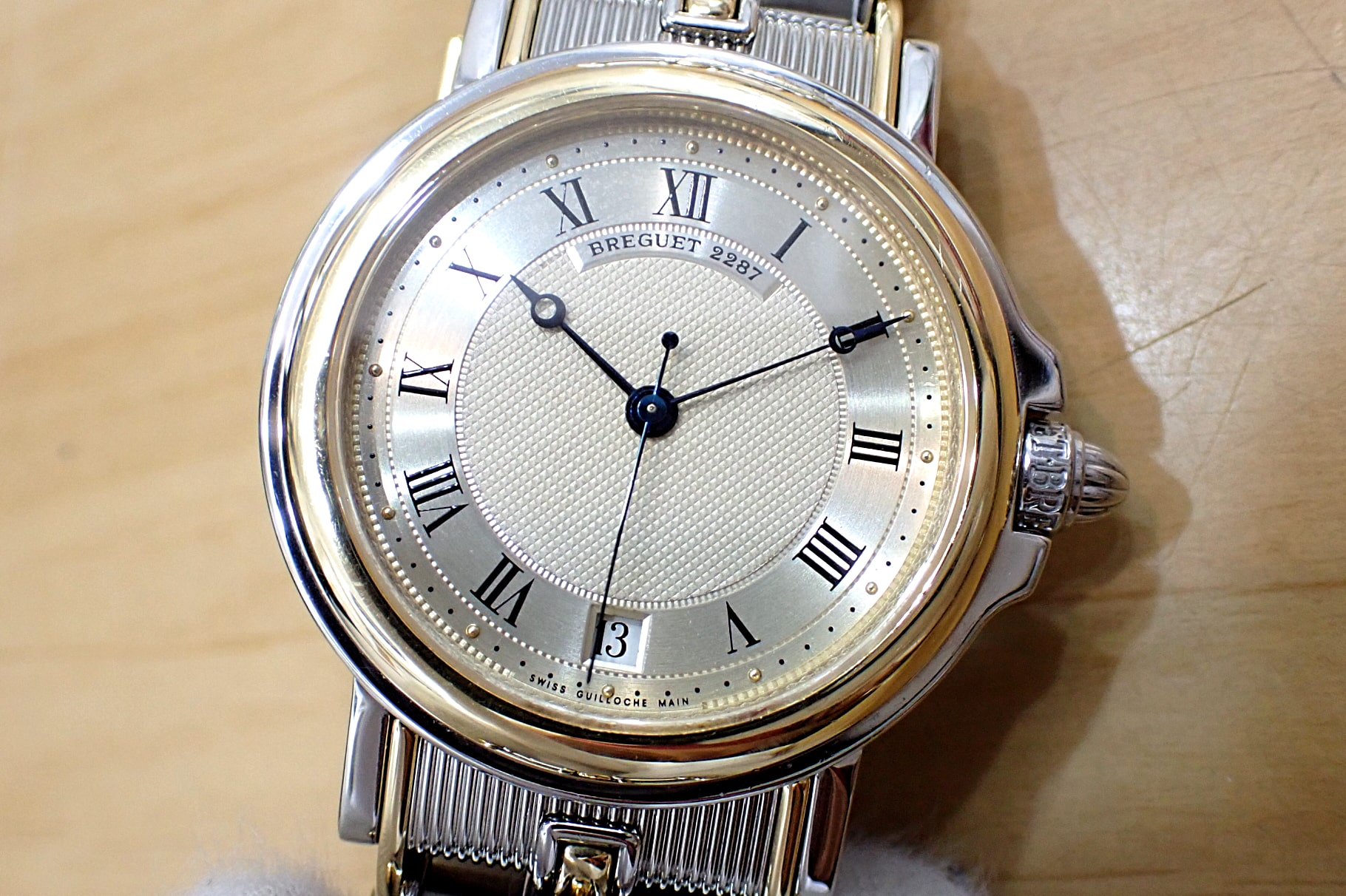 ブレゲ/Breguet 3400SA/12/X90 マリーン 初代 K18YGコンビ