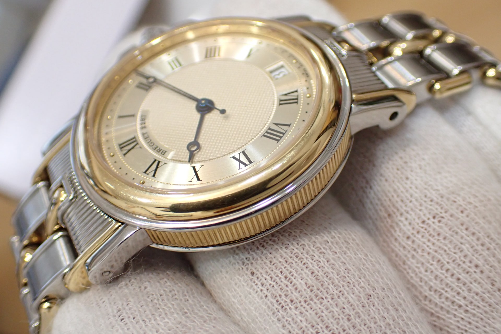 ブレゲ/Breguet 3400SA/12/X90 マリーン 初代 K18YGコンビ