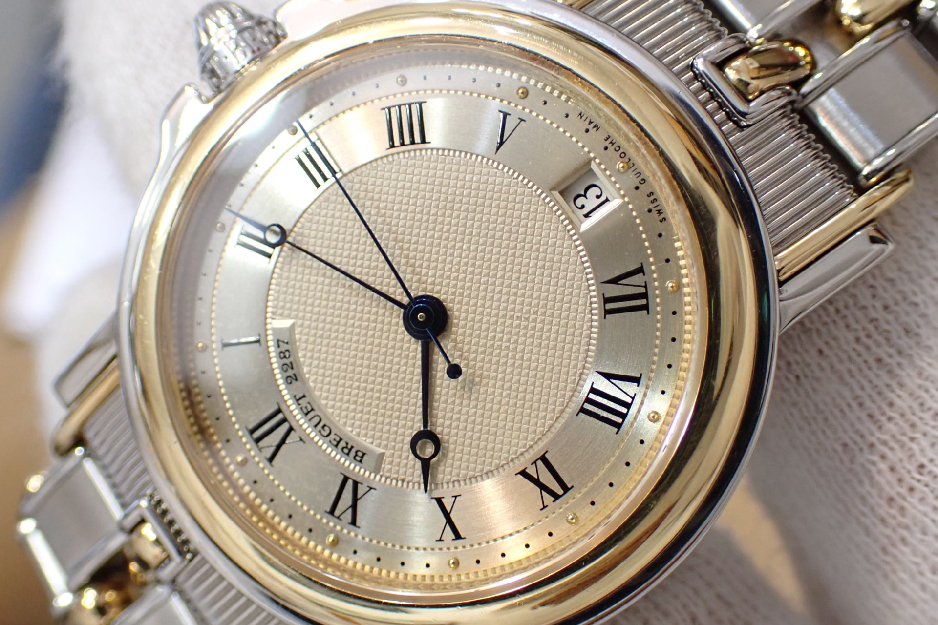 ブレゲ/Breguet 3400SA/12/X90 マリーン 初代 K18YGコンビ