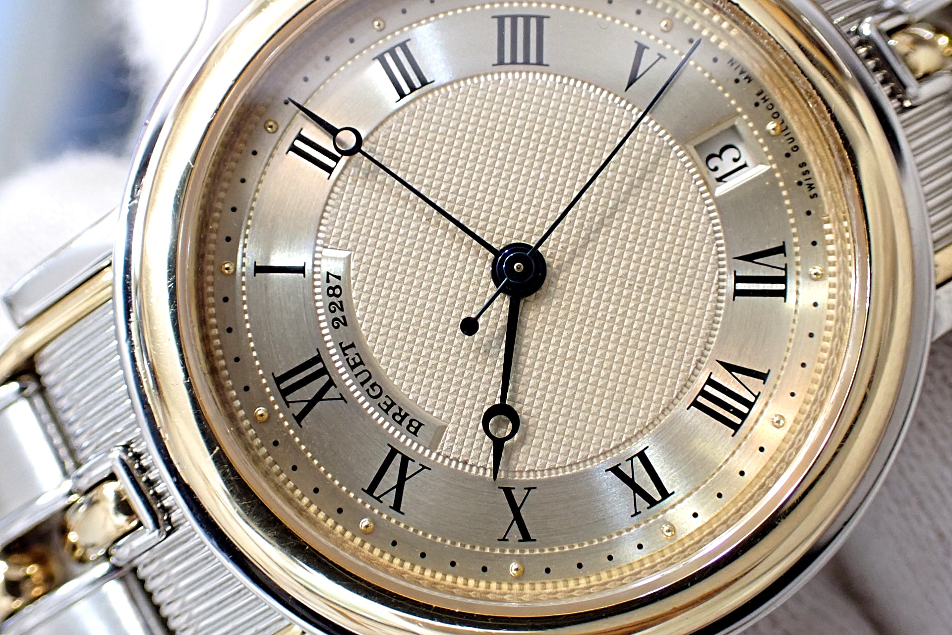 ブレゲ/Breguet 3400SA/12/X90 マリーン 初代 K18YGコンビ