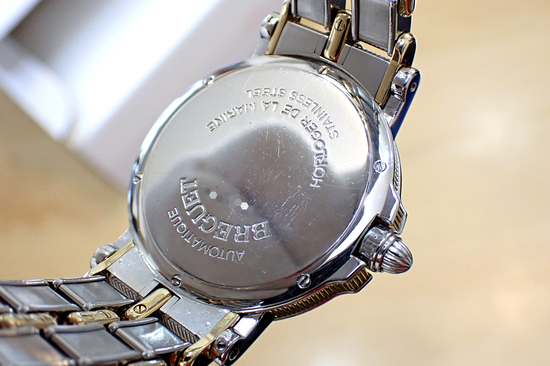 ブレゲ/Breguet 3400SA/12/X90 マリーン 初代 K18YGコンビ