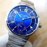 <span class="title">中古品AA【LOUIS VUITTON】ルイヴィトン タンブール オートマティック ステンレススティール Ref.W1ST20 ブルー文字盤/極美品 (2023年10月国内正規)</span>