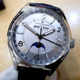 <span class="title">中古品B【VACHERON CONSTANTIN】ヴァシュロンコンスタンタン フィフティーシックス コンプリートカレンダー Ref.4000E/000A-B439　シルバー文字盤  ストラップ2本付き(2019年8月)</span>