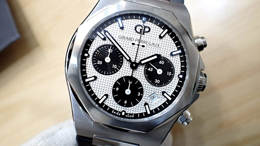 GIRARD PERREGAUX/ジラールペルゴ ロレアート 42mm クロノグラフ Ref.81020-11-131-11A シルバー文字盤