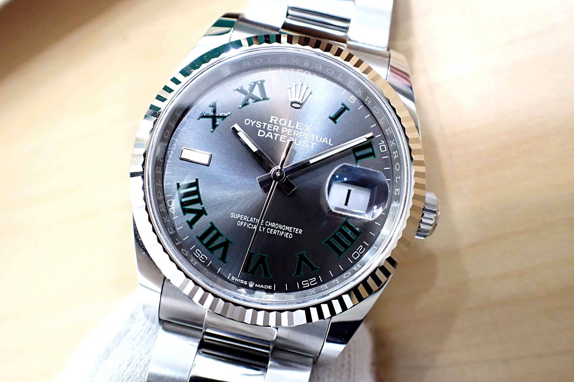 ROLEX/ロレックス デイトジャスト36 Ref.126234 スレートローマン フルーテッド ノンポリッシュ